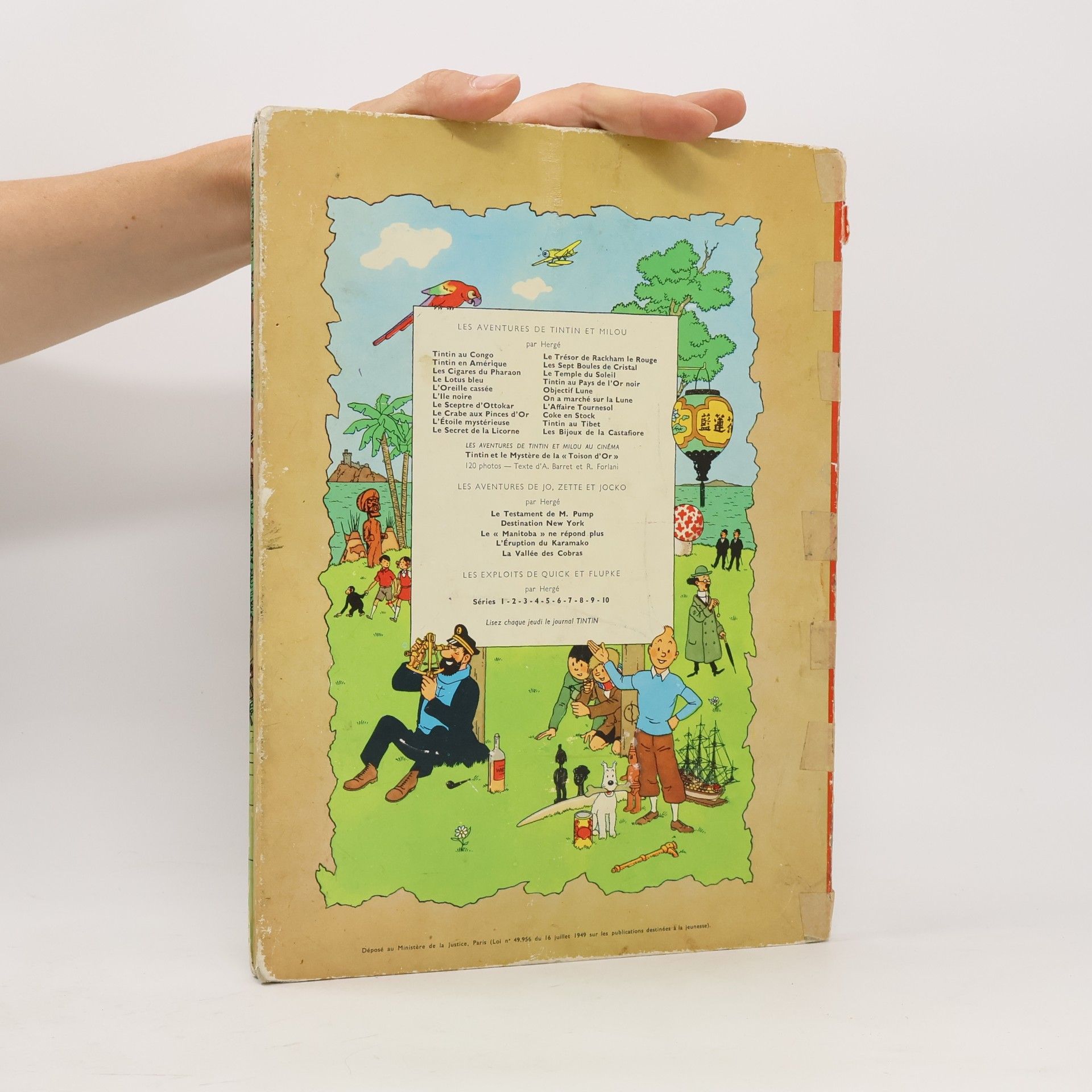 Hergé Les aventures de Tintin. L'Oreille casseé
