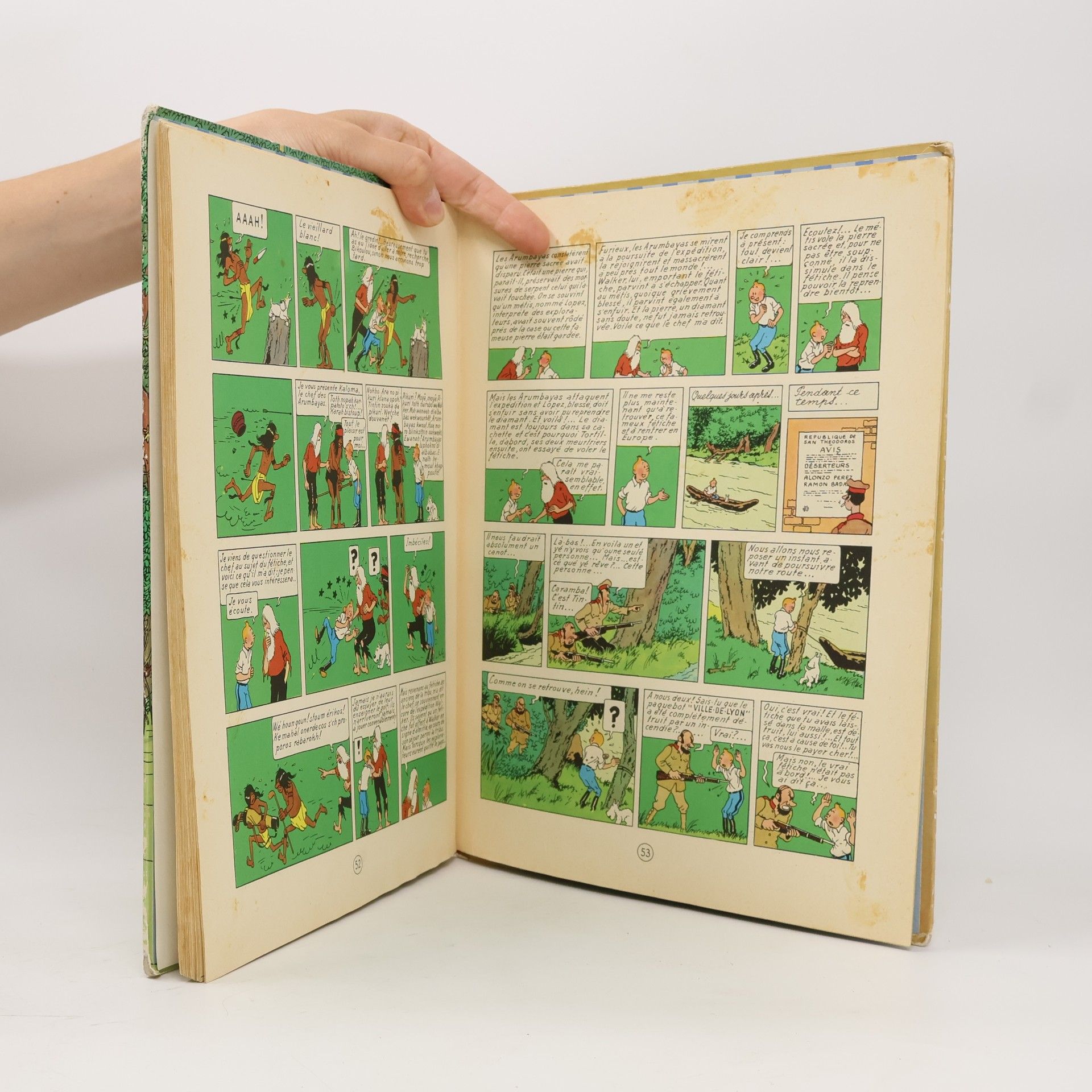 Hergé Les aventures de Tintin. L'Oreille casseé