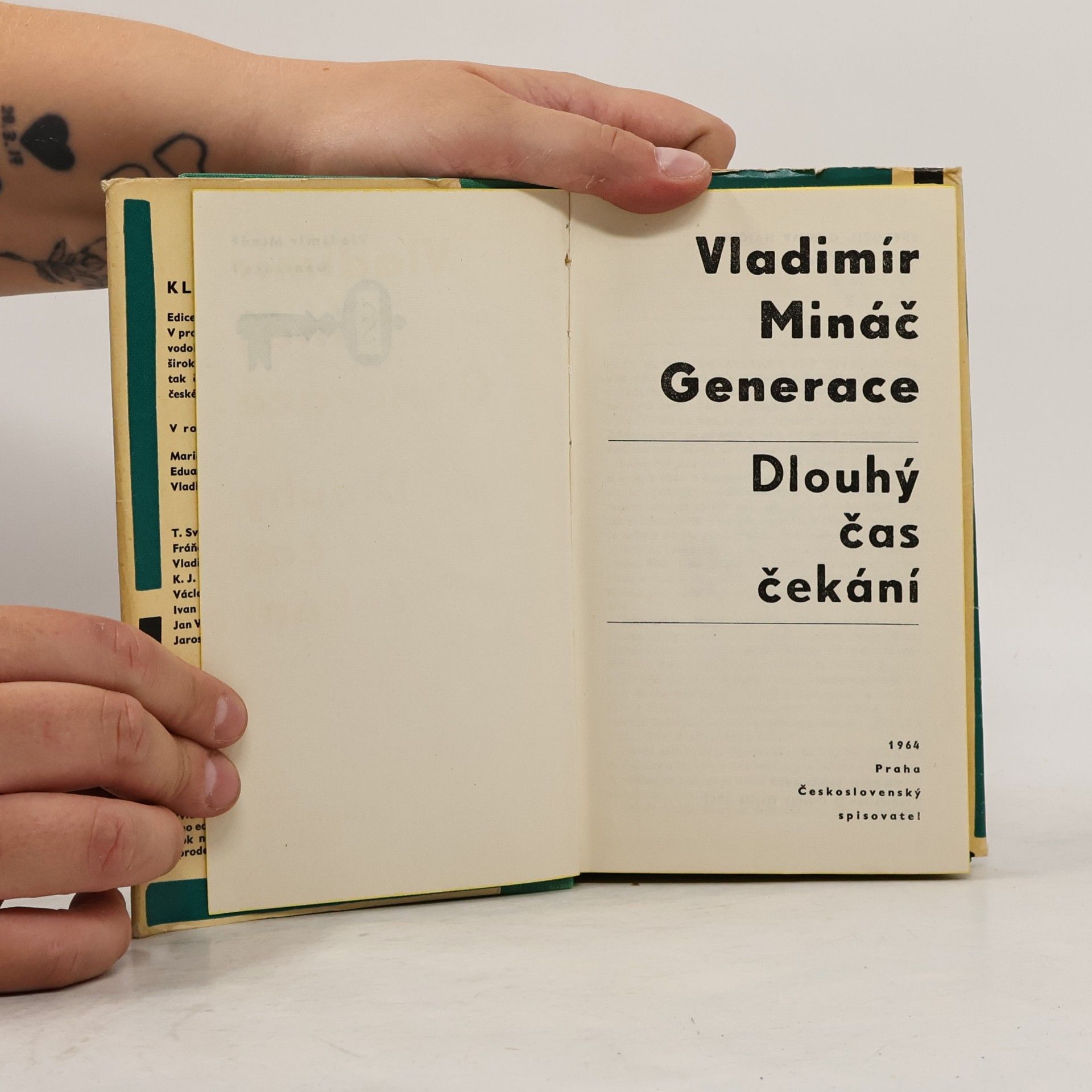 Vladimír Mináč Dlouhý čas čekání. Generace I