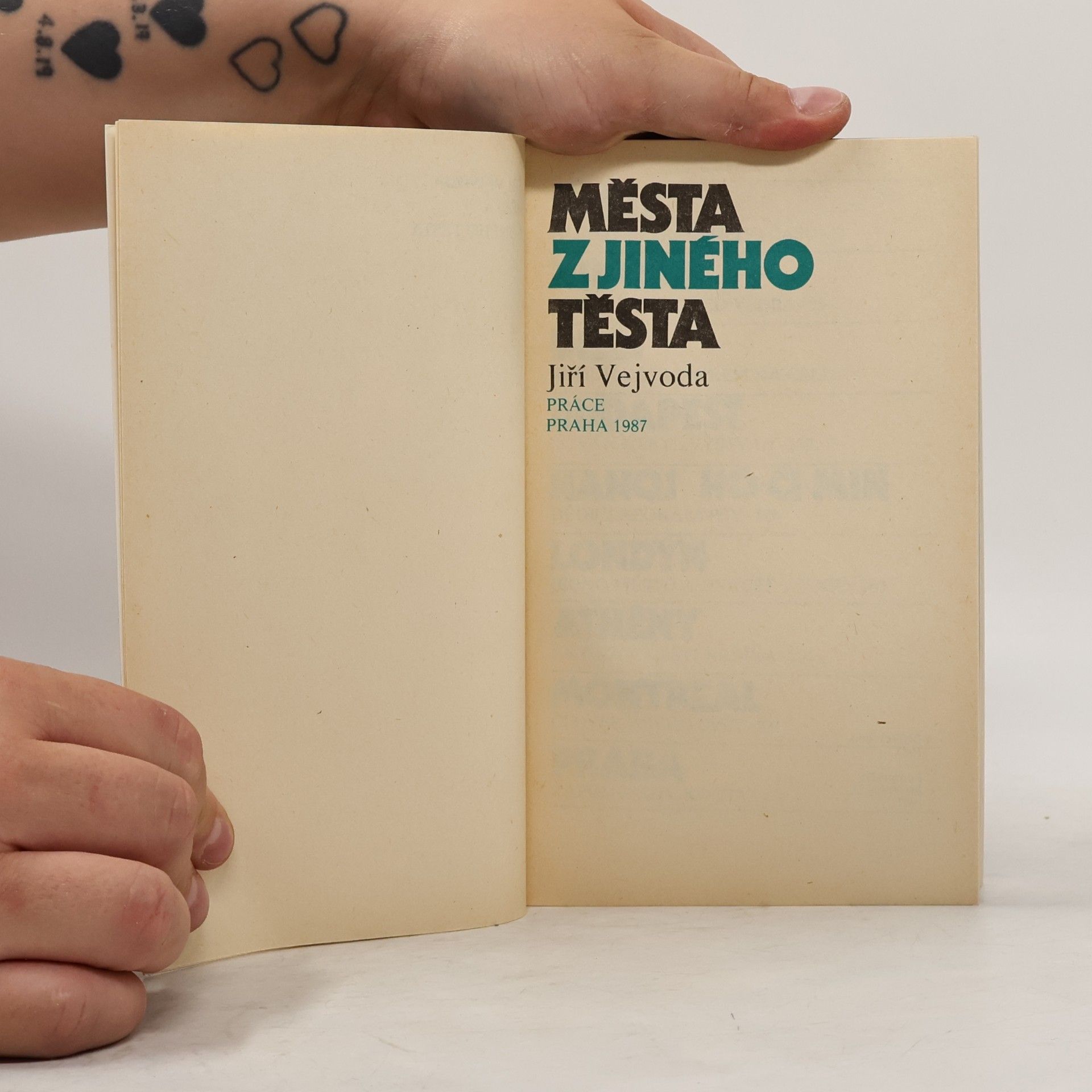 Jiří Vejvoda Města z jiného těsta