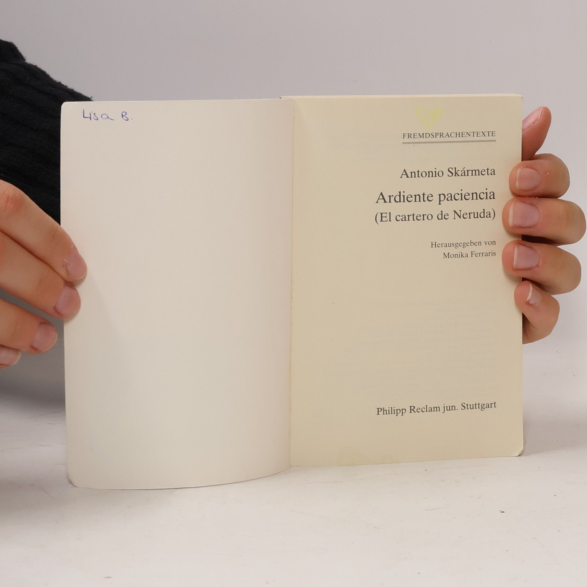 Antonio Skármeta Ardiente paciencia