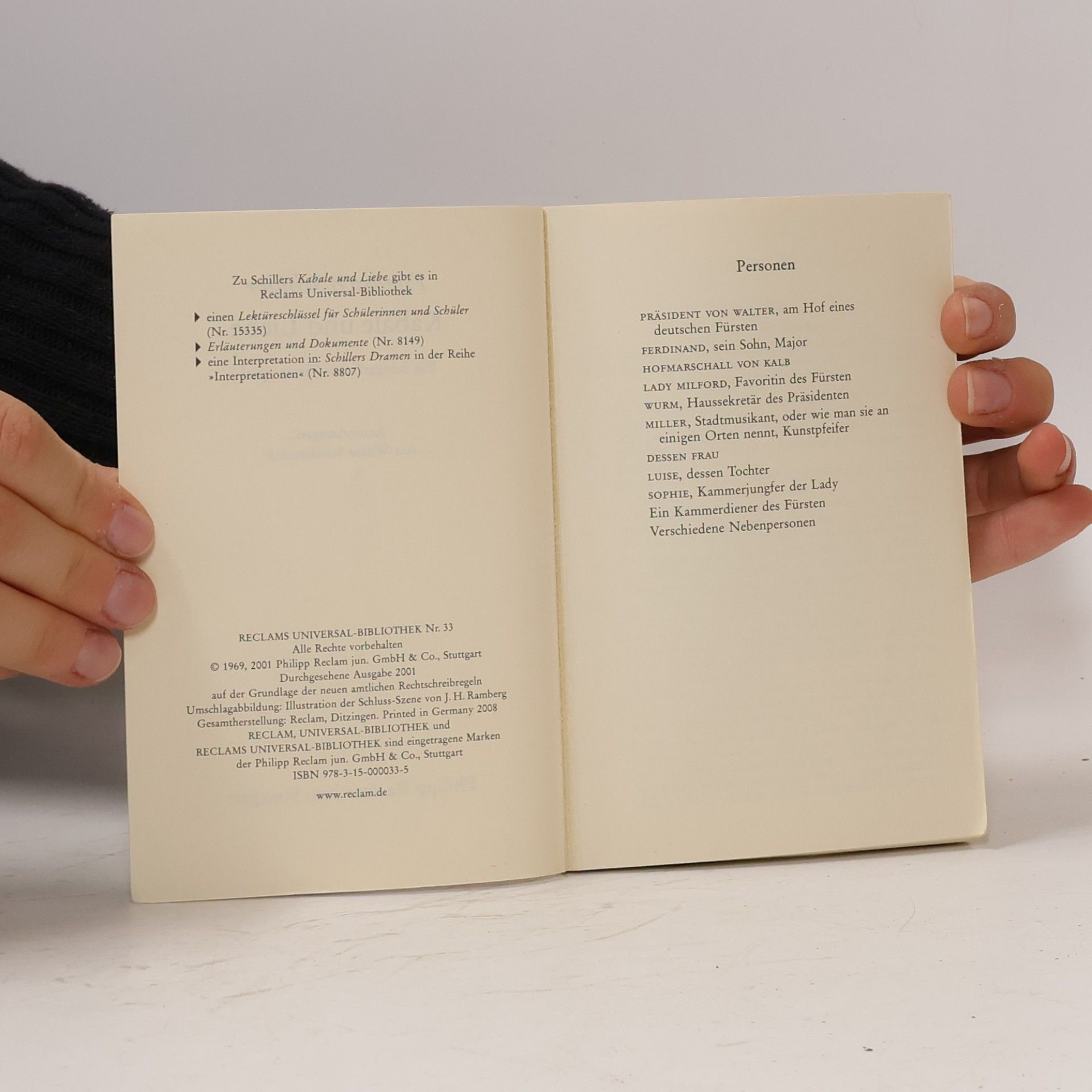 Friedrich Schiller Kabale und Liebe