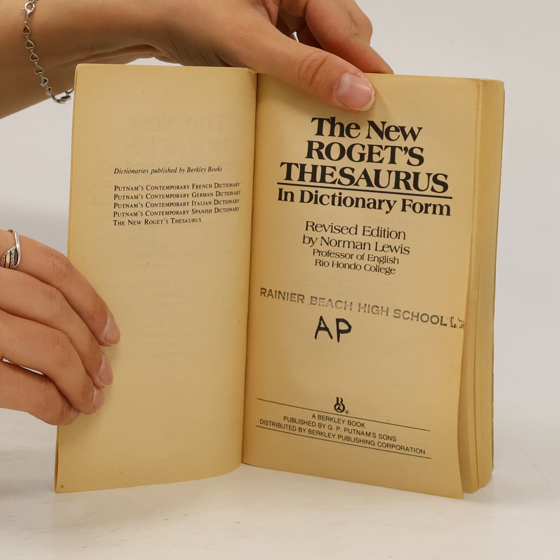 Norman Lewis The New Roget's Thesaurus in Dictionary Form