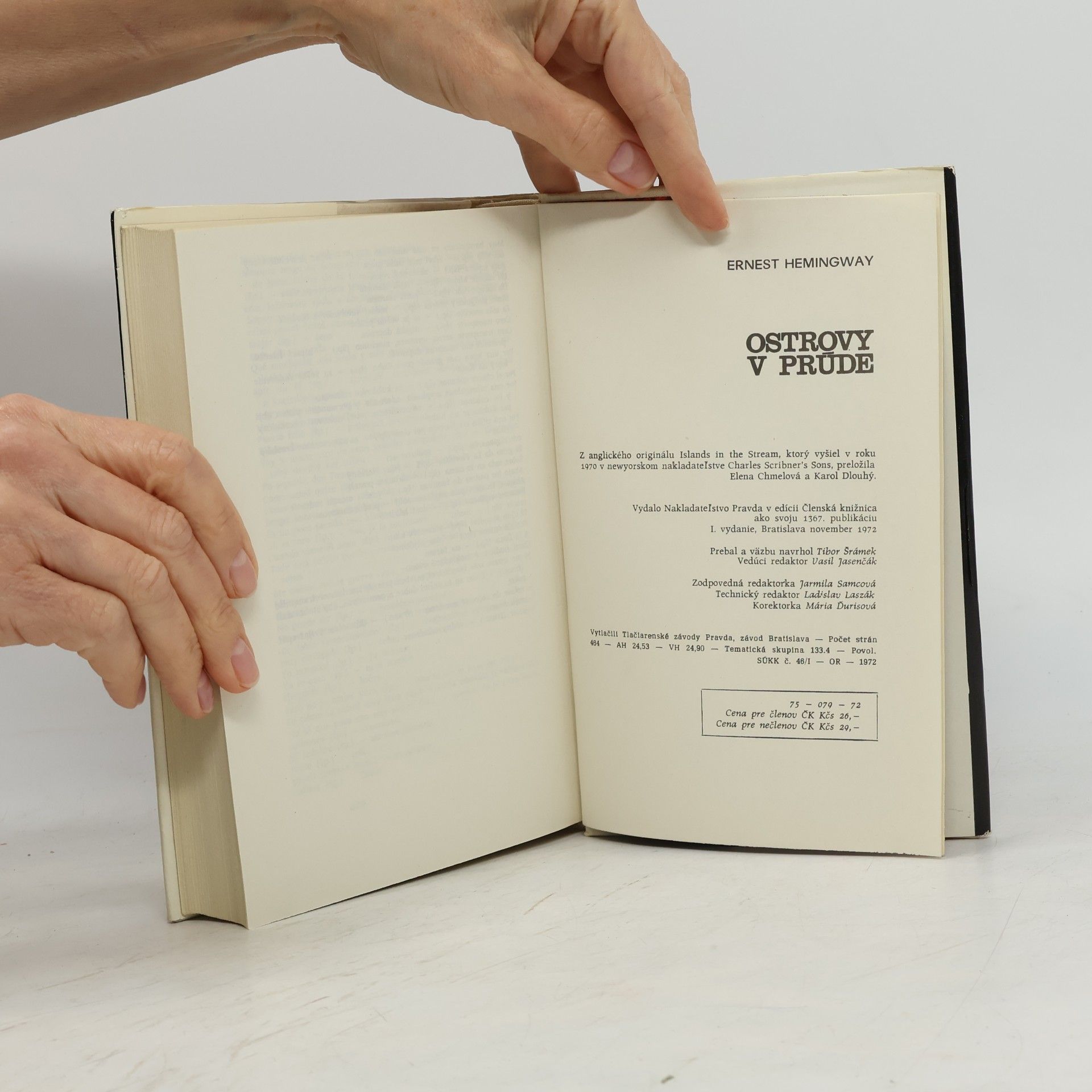Ernest Hemingway Ostrovy v prúde