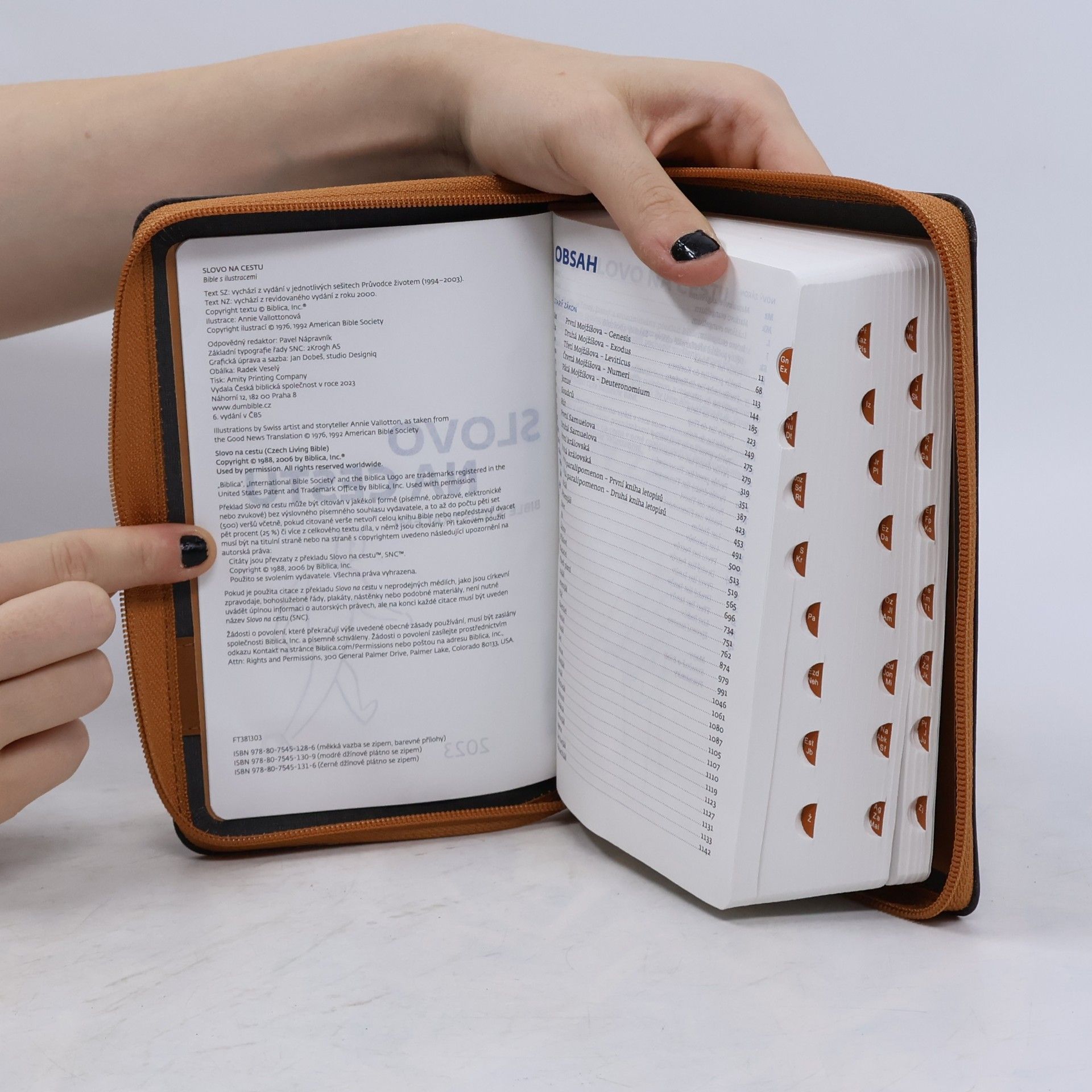 Česká biblická společnost Bible Slovo na cestu s poznámkami