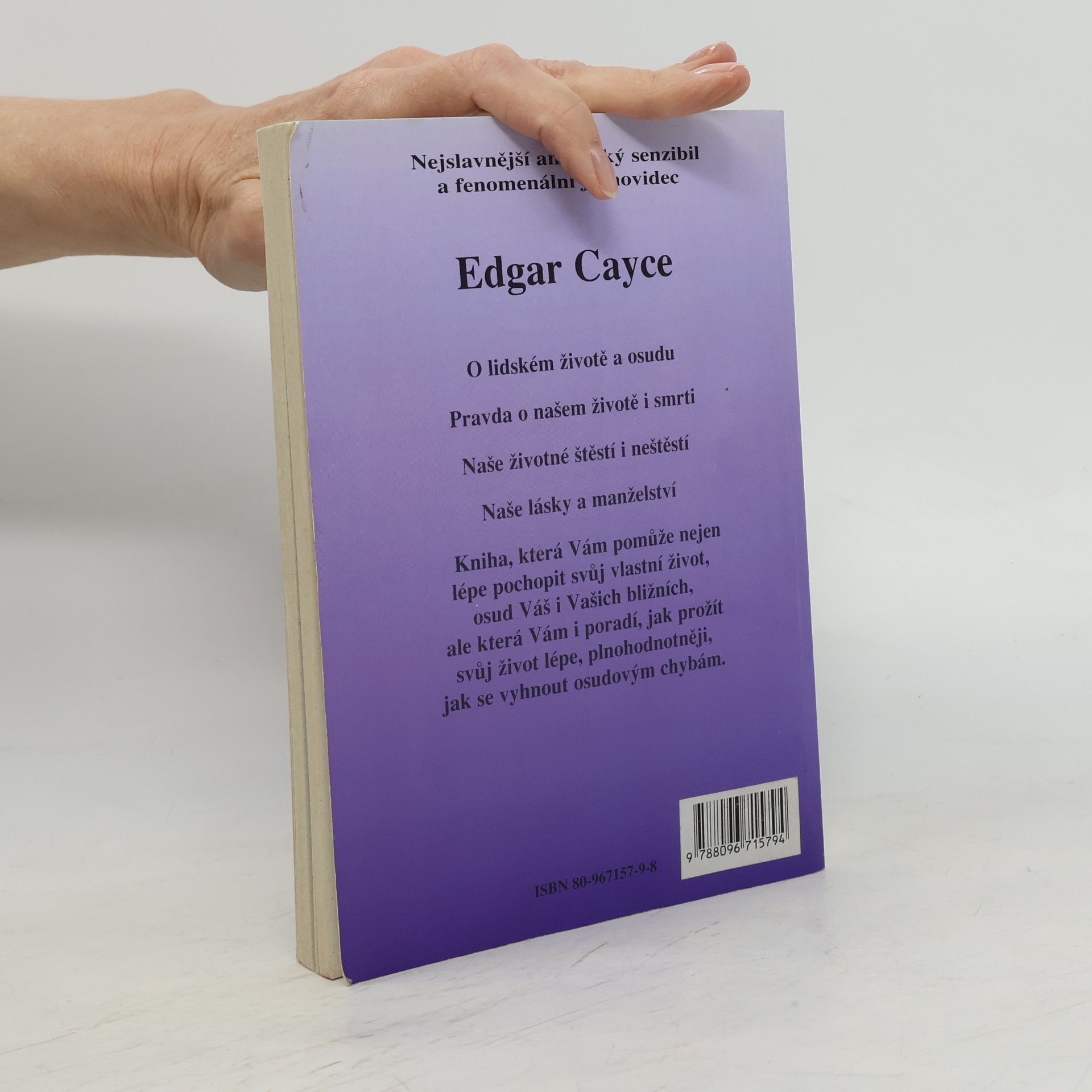 Richard Gordon Tajemství lidského osudu : Edgar Cayce: karma a reinkarnace