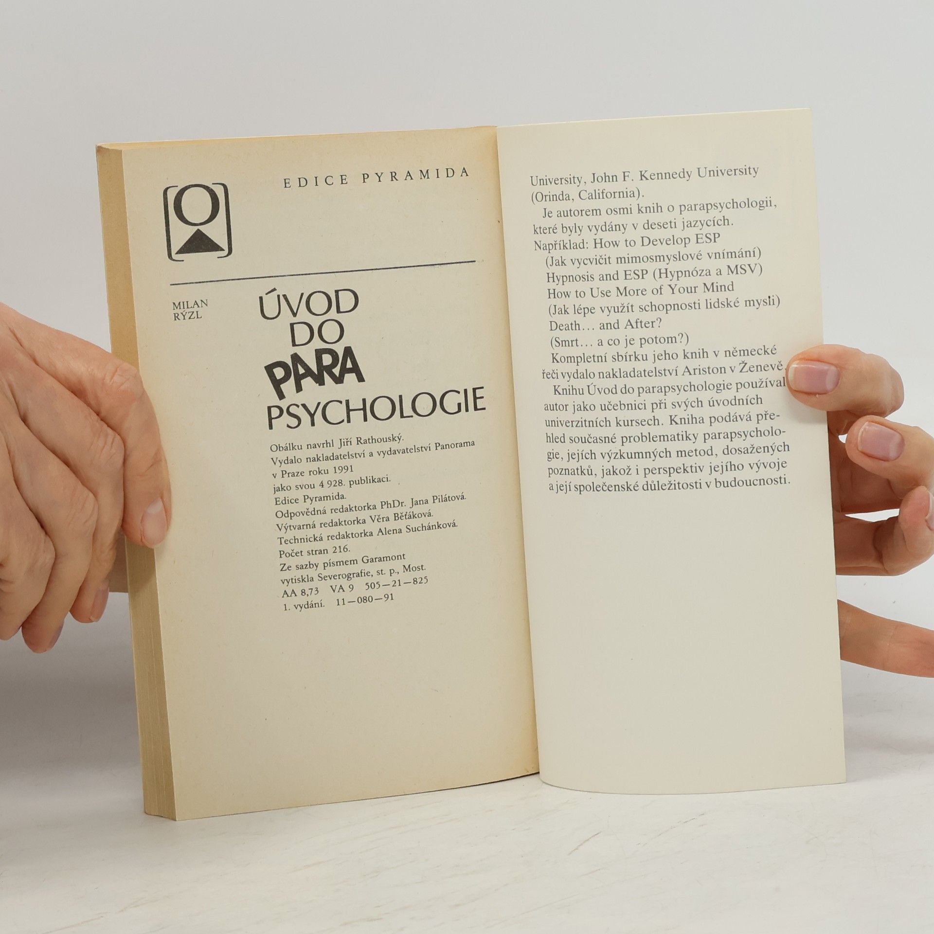 Milan Rýzl Úvod do para psychologie