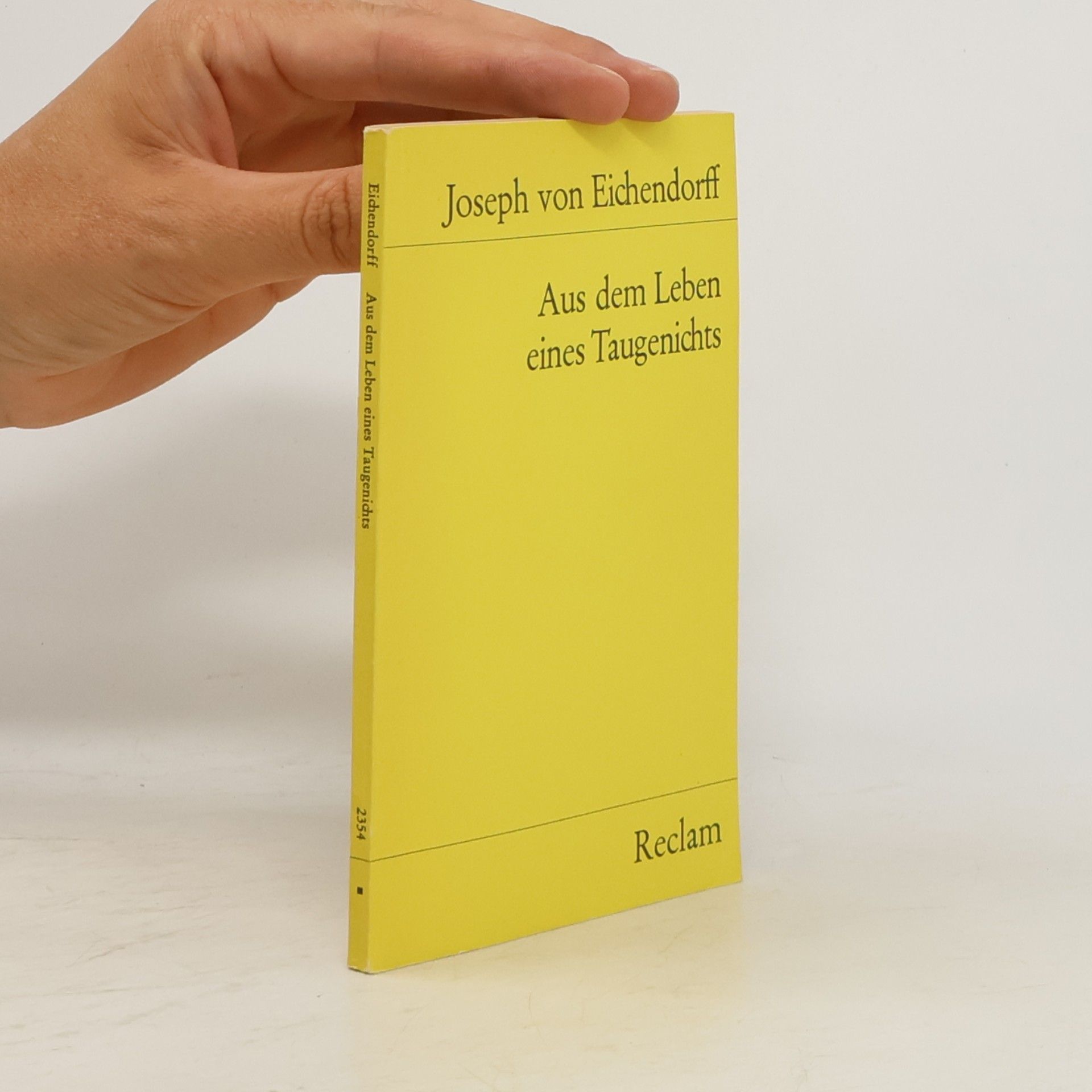Joseph von Eichendorff Aus dem Leben eines Taugenichts