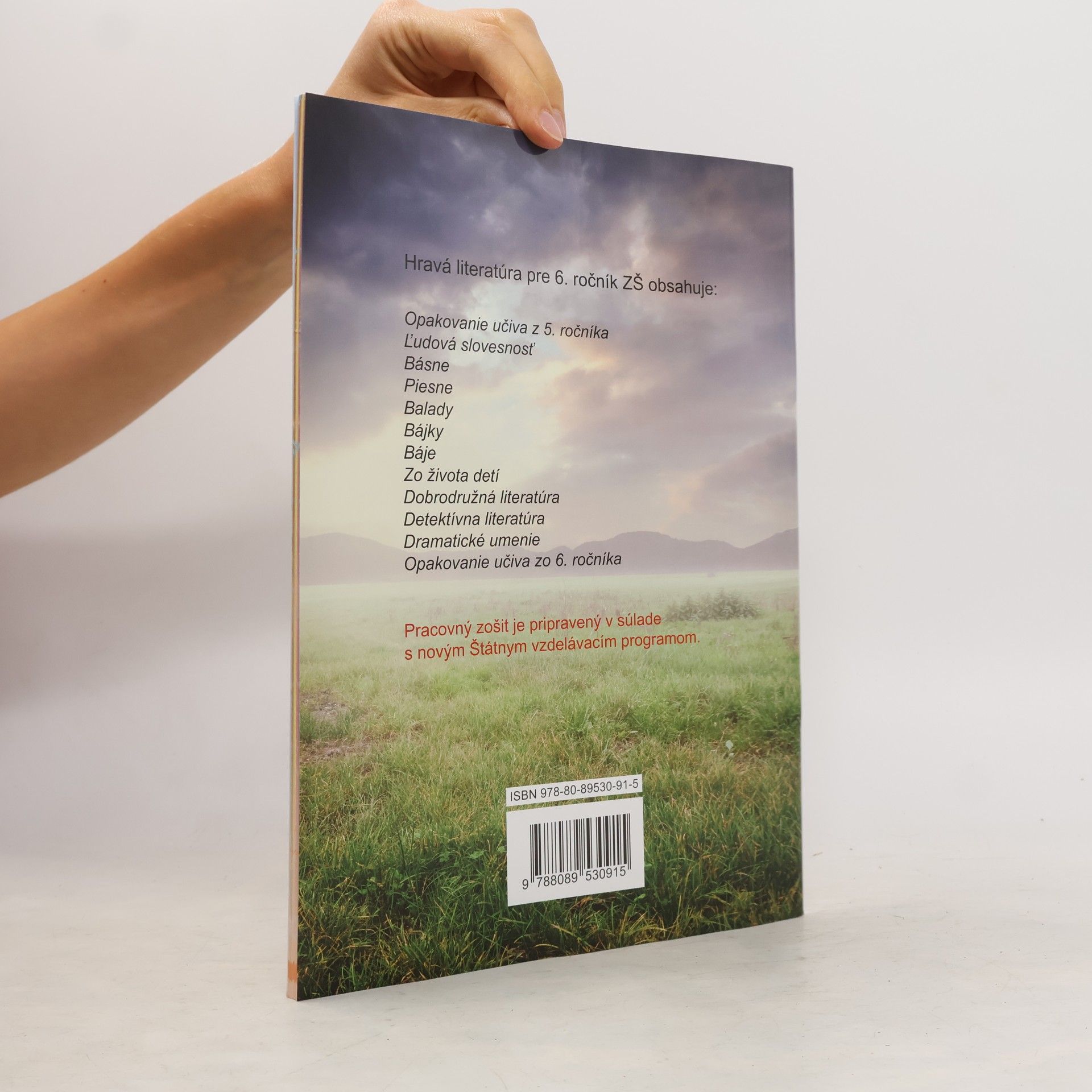 Autorenkollektiv Hravá literatúra. Pracovný zošit pre 6. ročník ZŠ a prímu GOŠ