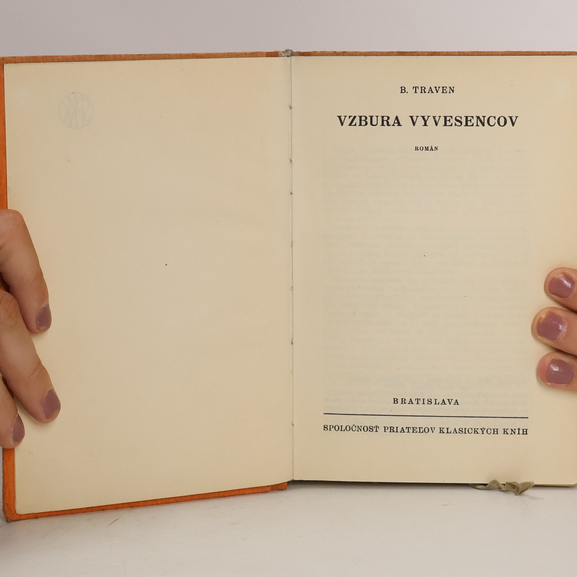 B. Traven Vzbura vyvesencov