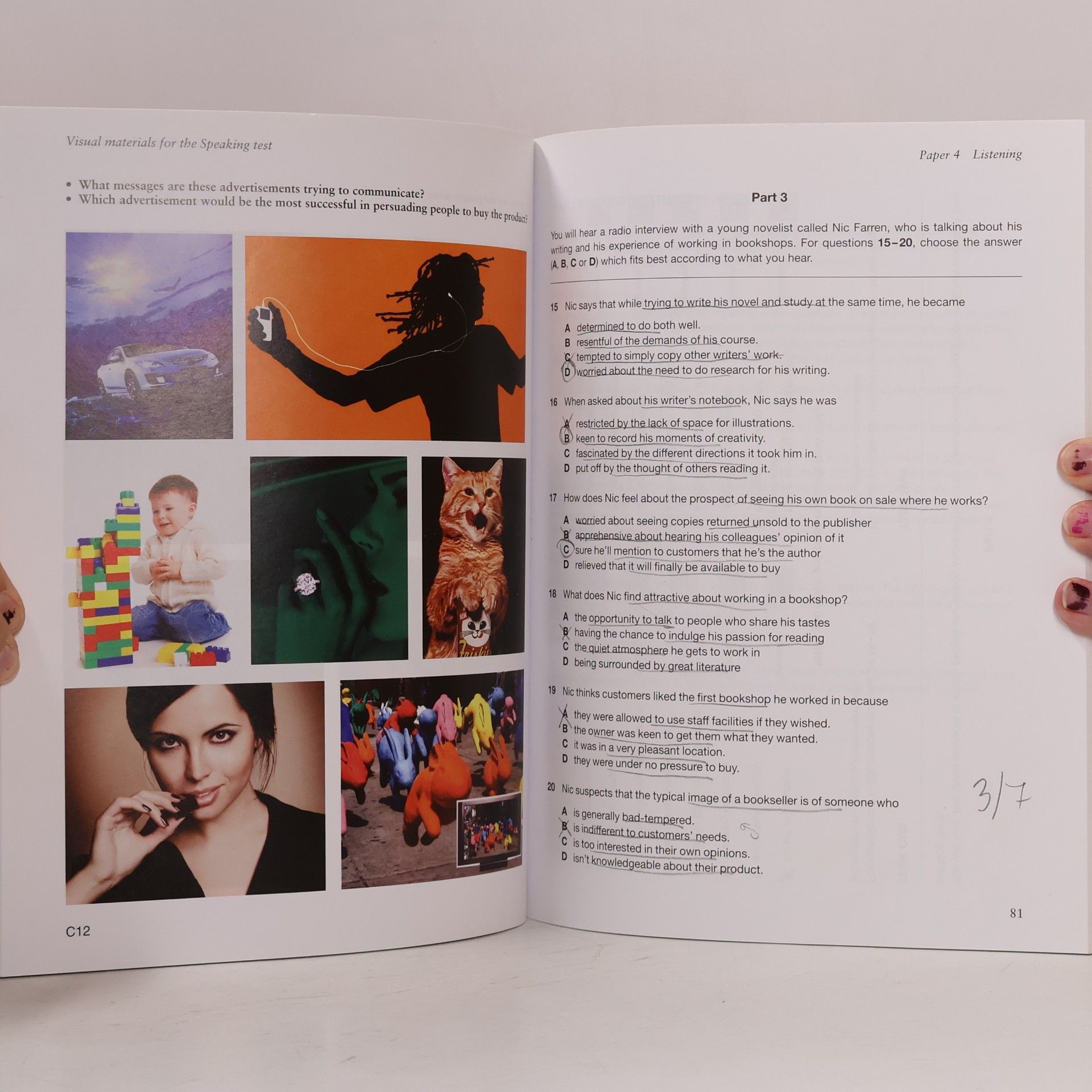 Kolektiv autorů Cambridge Certificate in Advanced English 4 with Answers