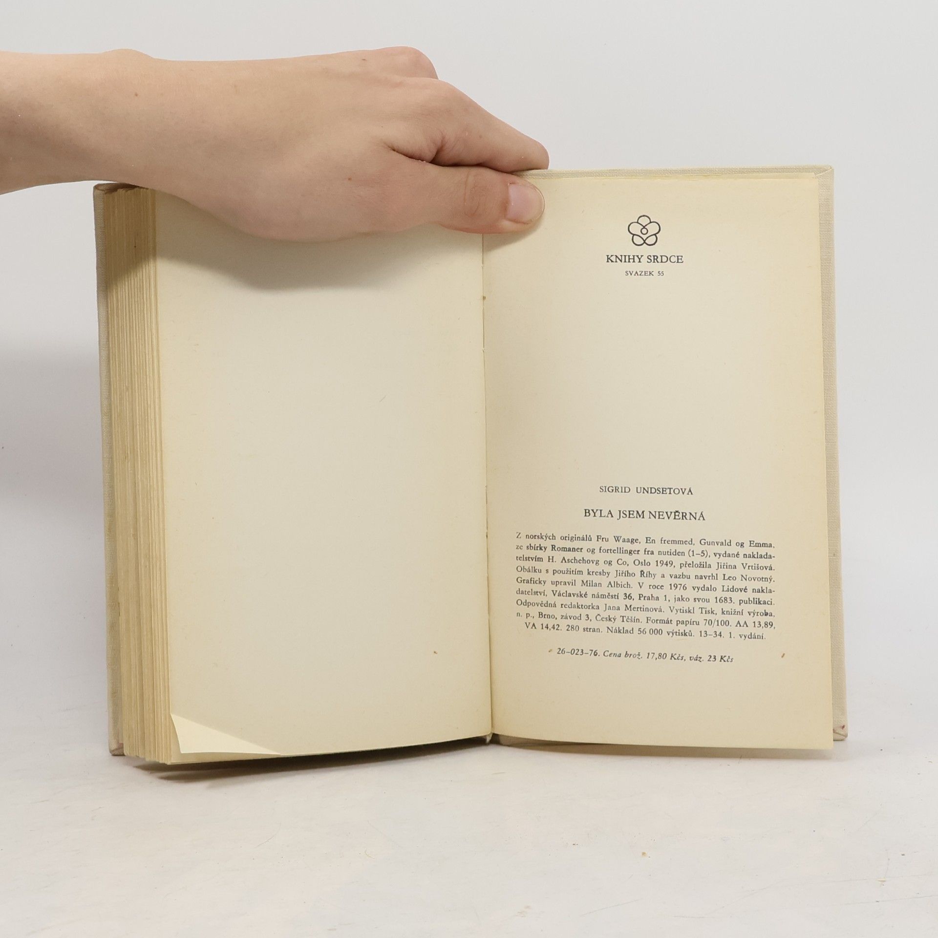 Sigrid Undset Byla jsem nevěrná