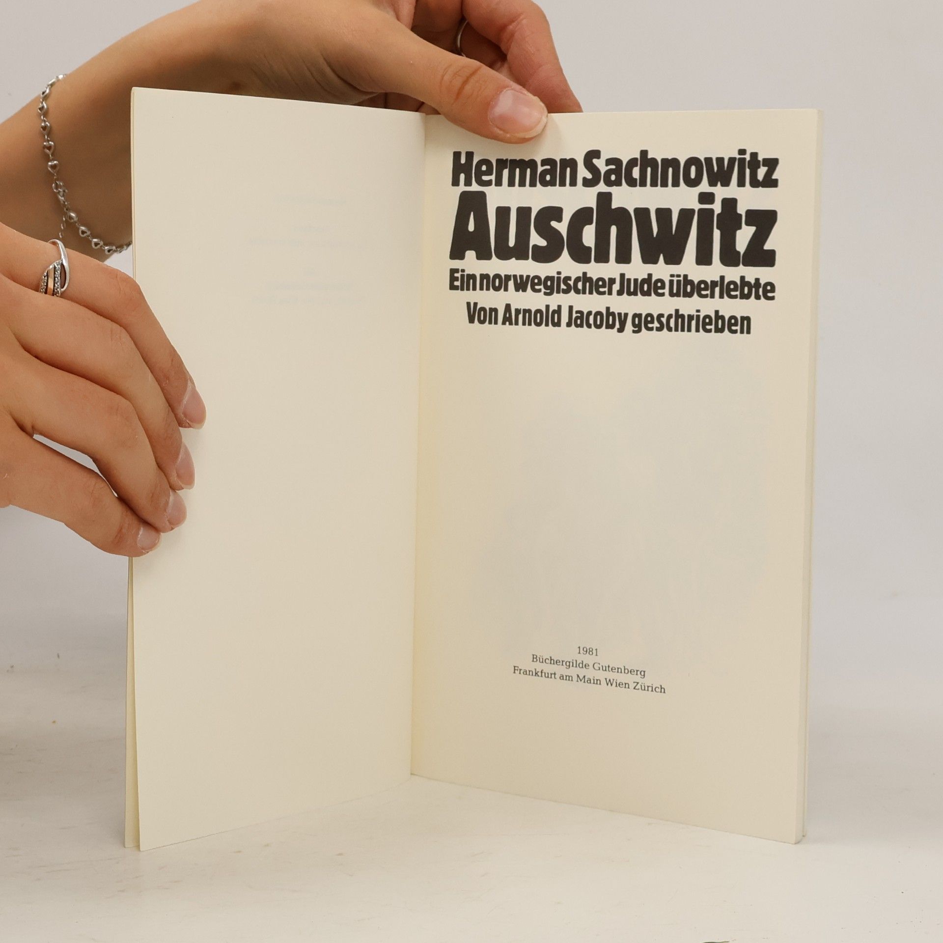 Herman Sachnowitz Auschwitz