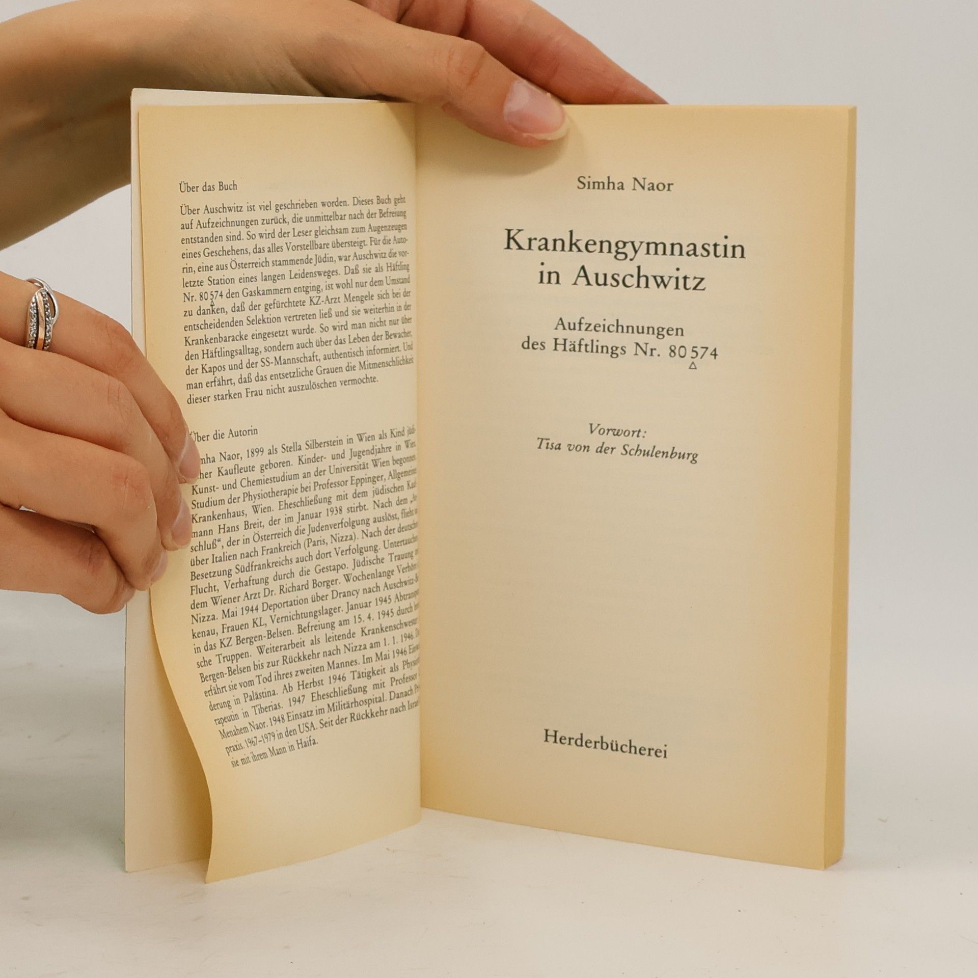 Simha Naor Herderbücherei - 1350: Krankengymnastin in Auschwitz