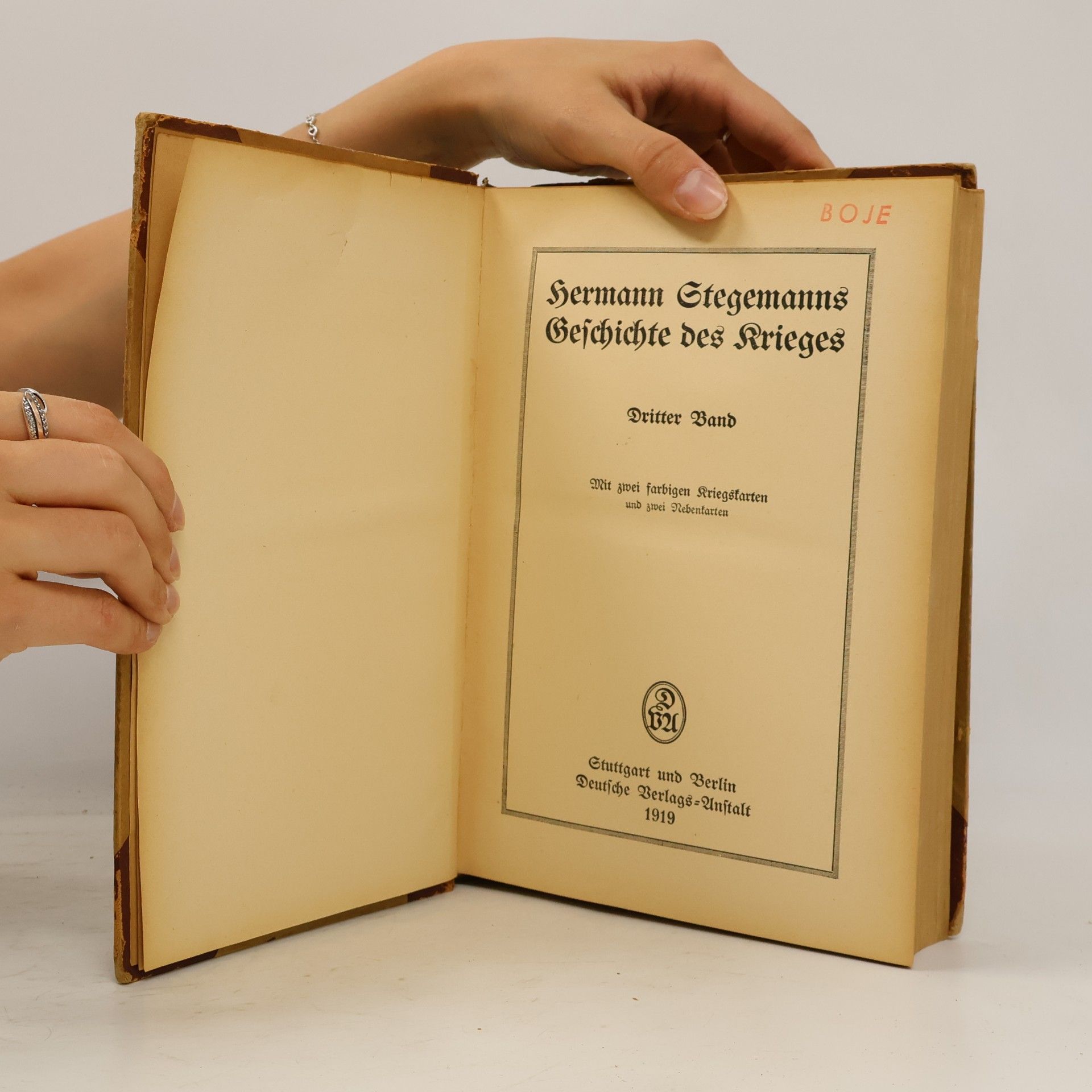 Hermann Stegemann Geschichte des Krieges. Dritter Band