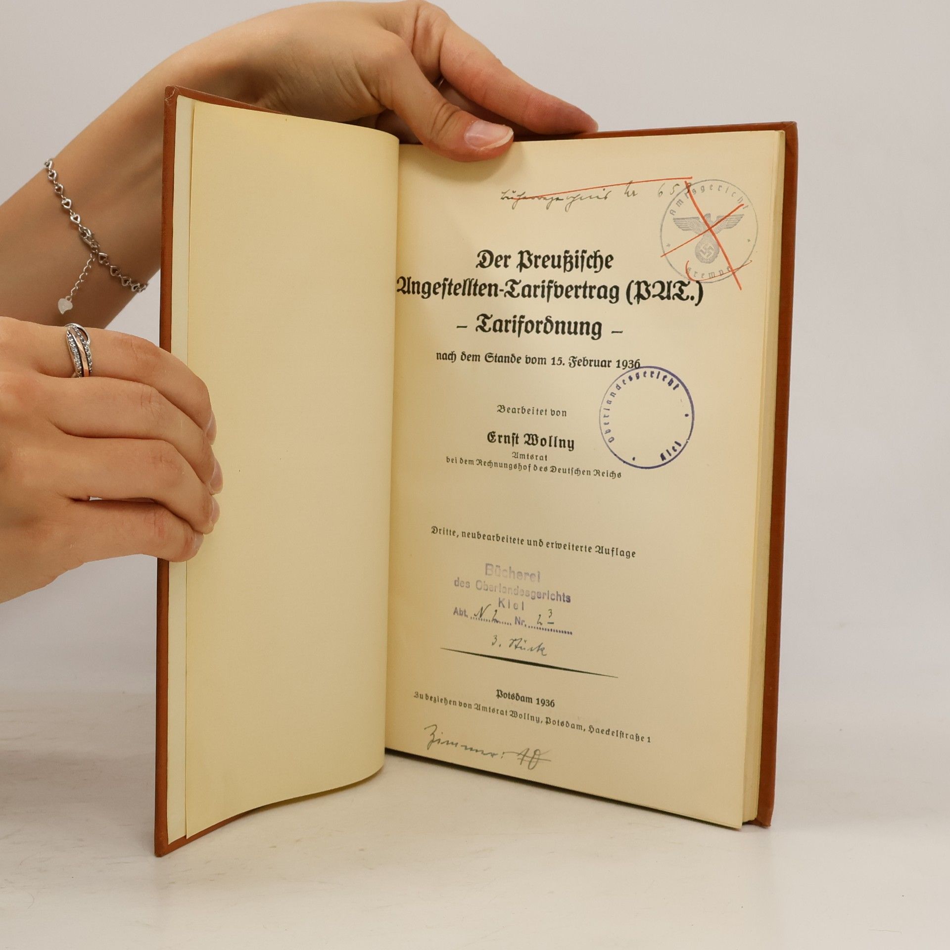 Ernst Wollny Der Preußische Angestellten-Tarifvertrag (PAT.)
