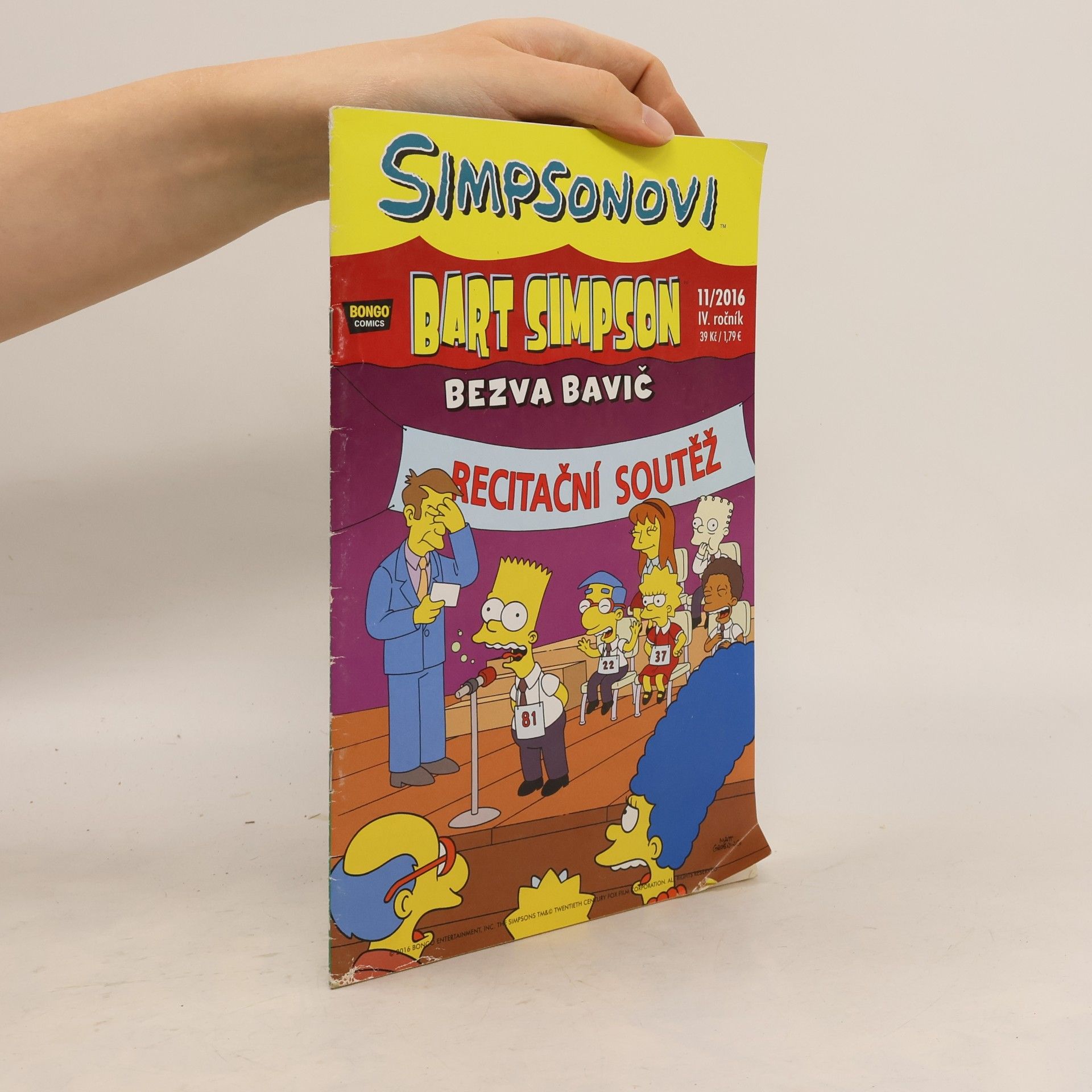 Petr Putna Simpsonovi 11/2016 IV. ročník - Bart Simpson bezva bavič