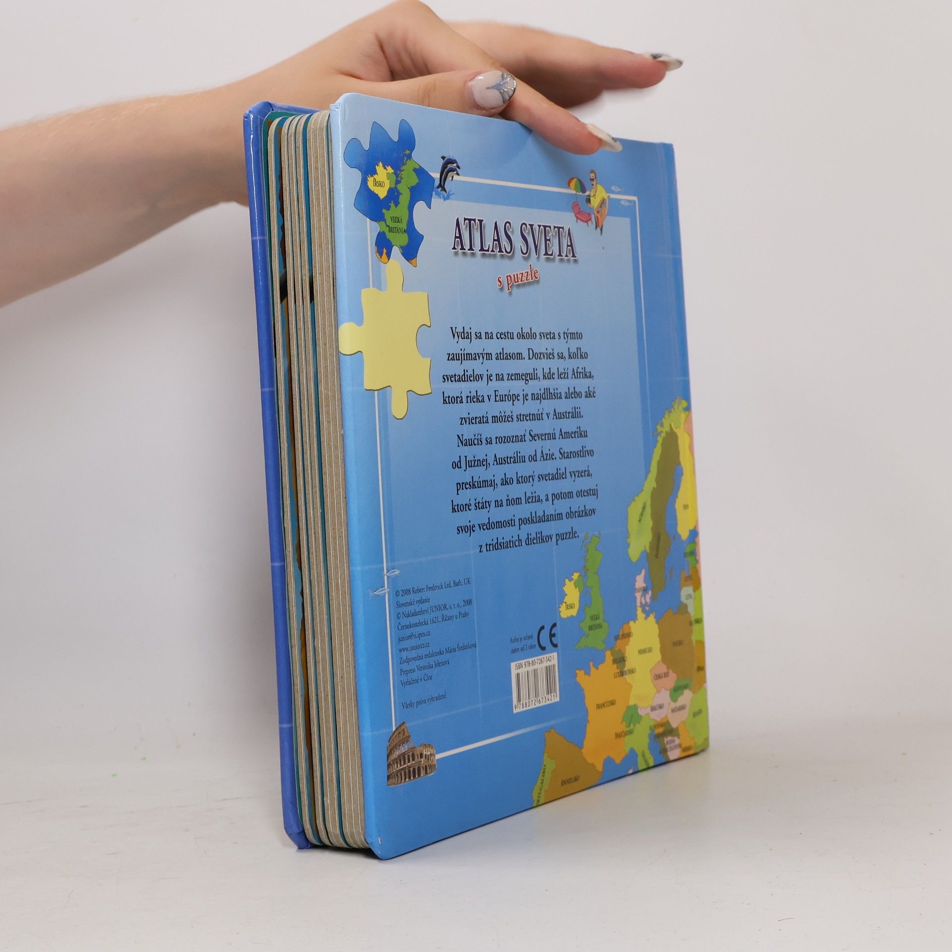 Kolektiv autorů Atlas sveta s puzzle