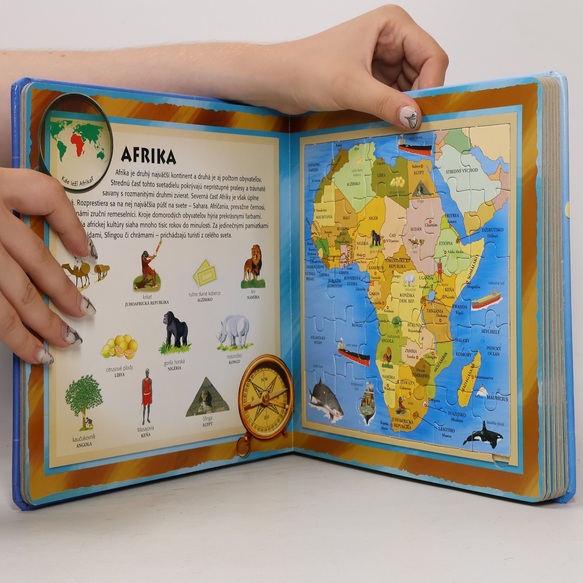 Kolektiv autorů Atlas sveta s puzzle
