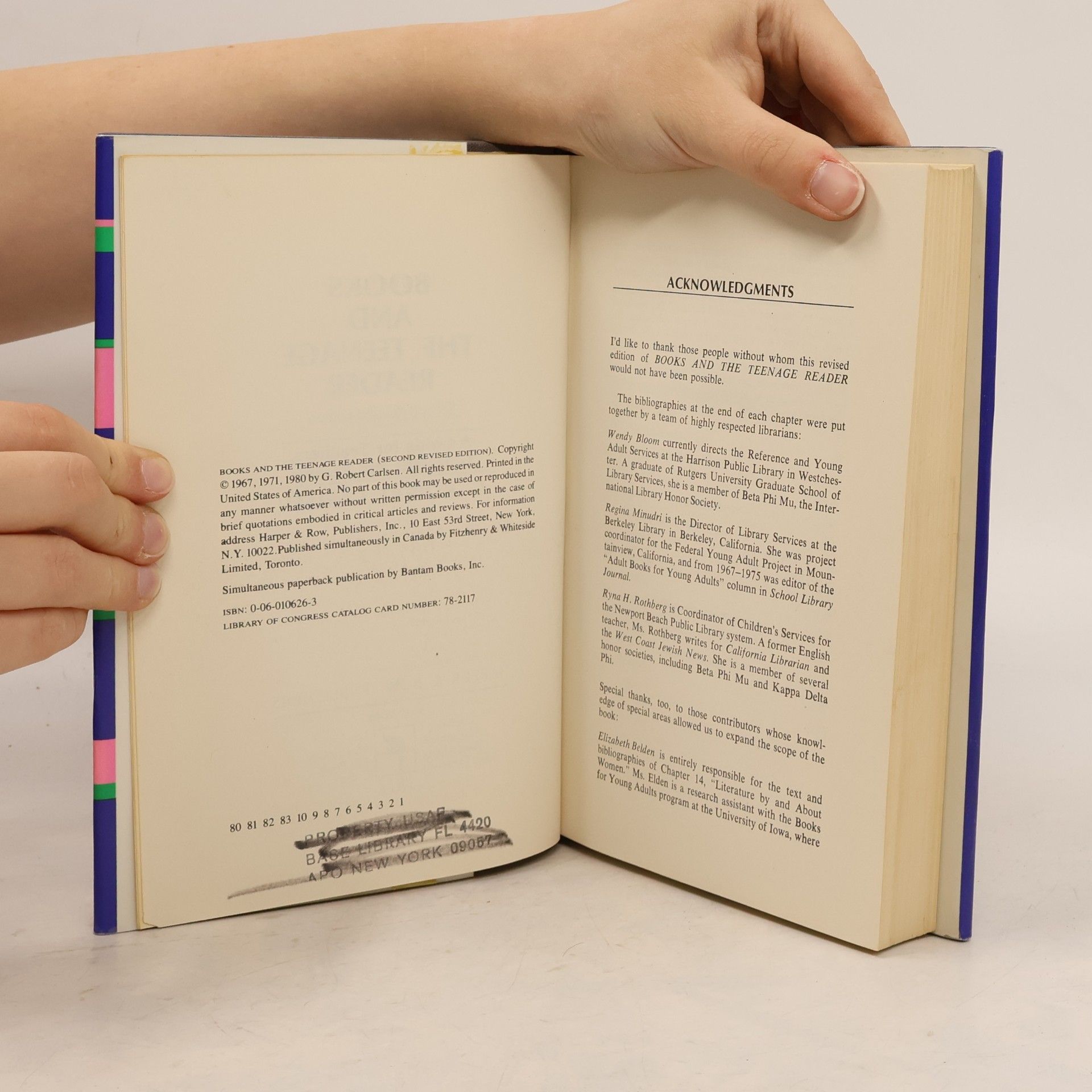 G. Robert Carlsen Books and the Teenage Reader