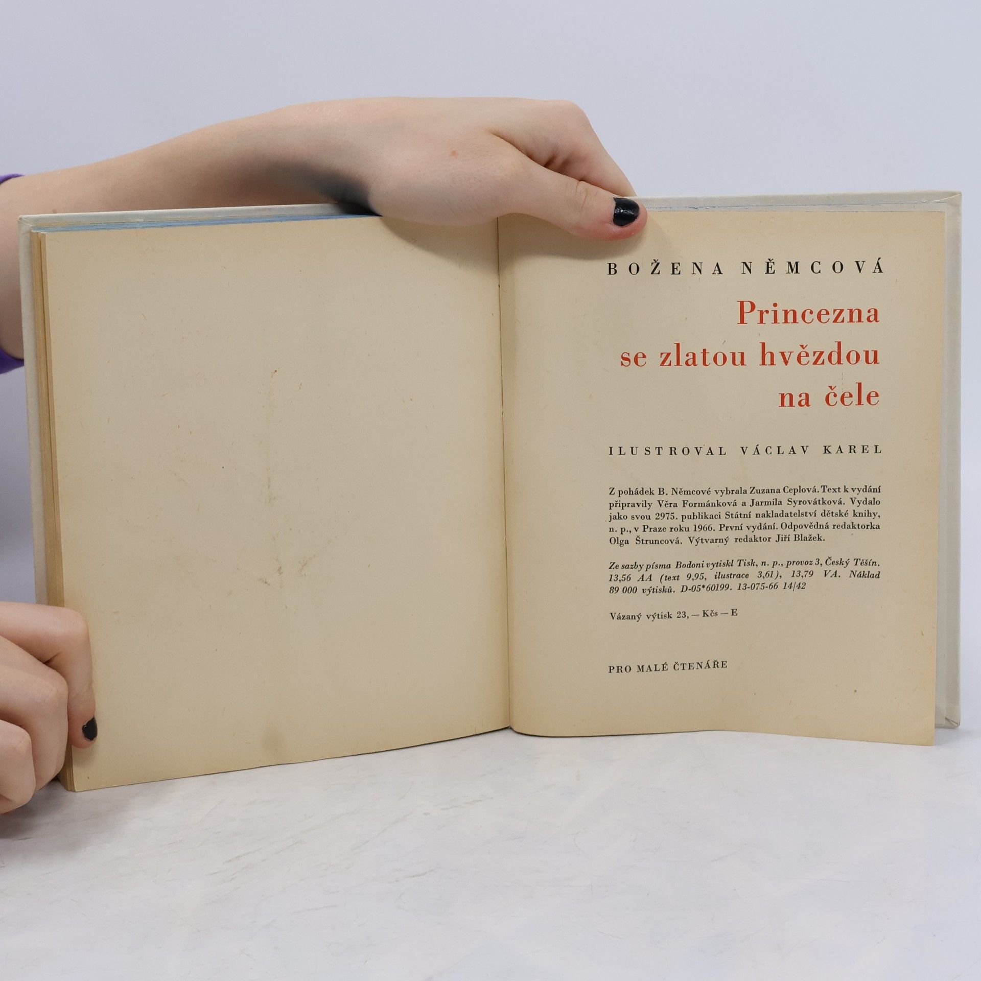 Božena Němcová Princezna se zlatou hvězdou na čele