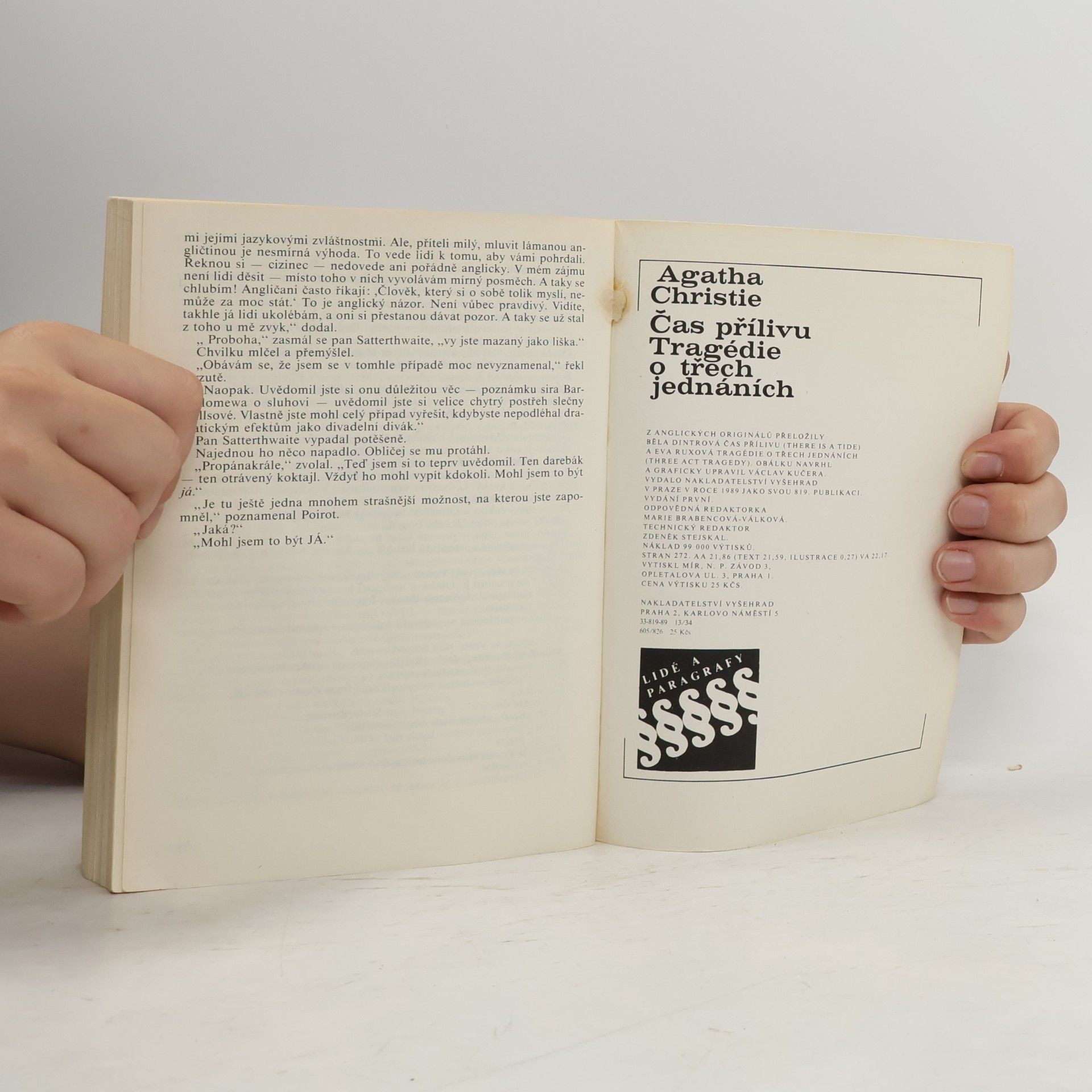 Agatha Christie Čas přílivu. Tragédie o třech jednáních