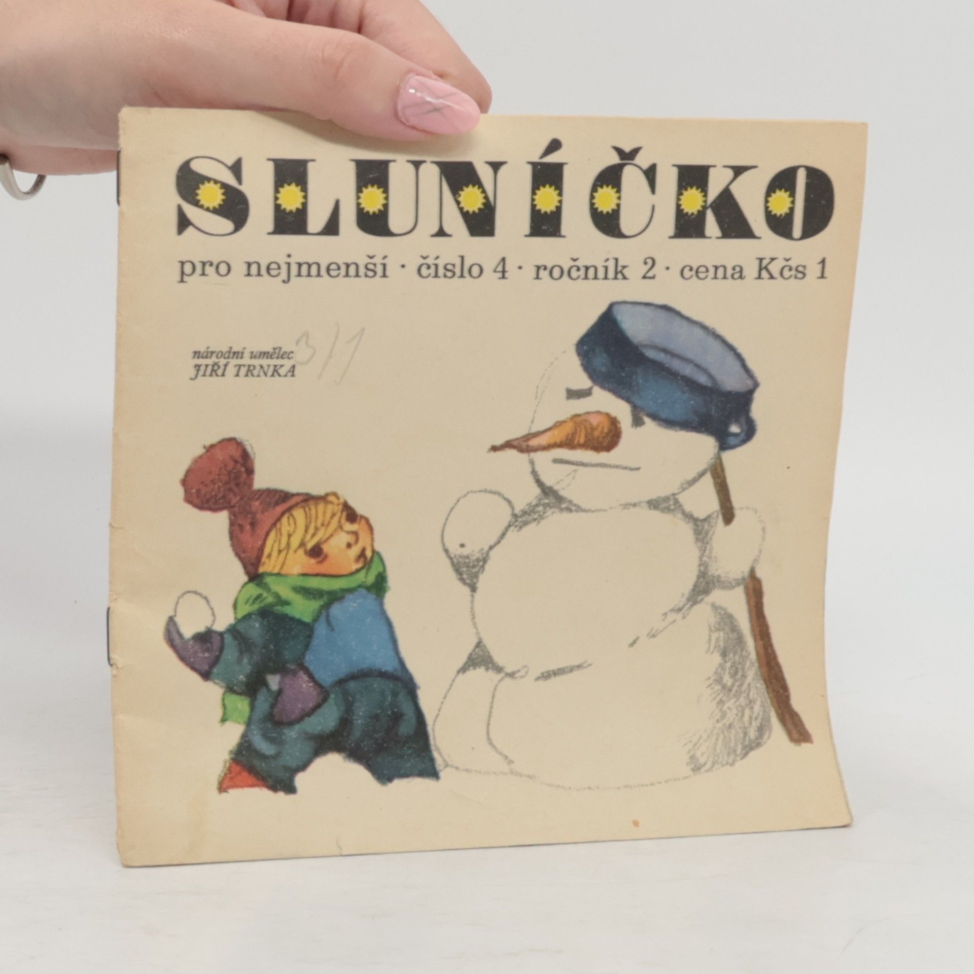 Jiří Trnka Sluníčko pro nejmenší. Číslo 4. Ročník 2