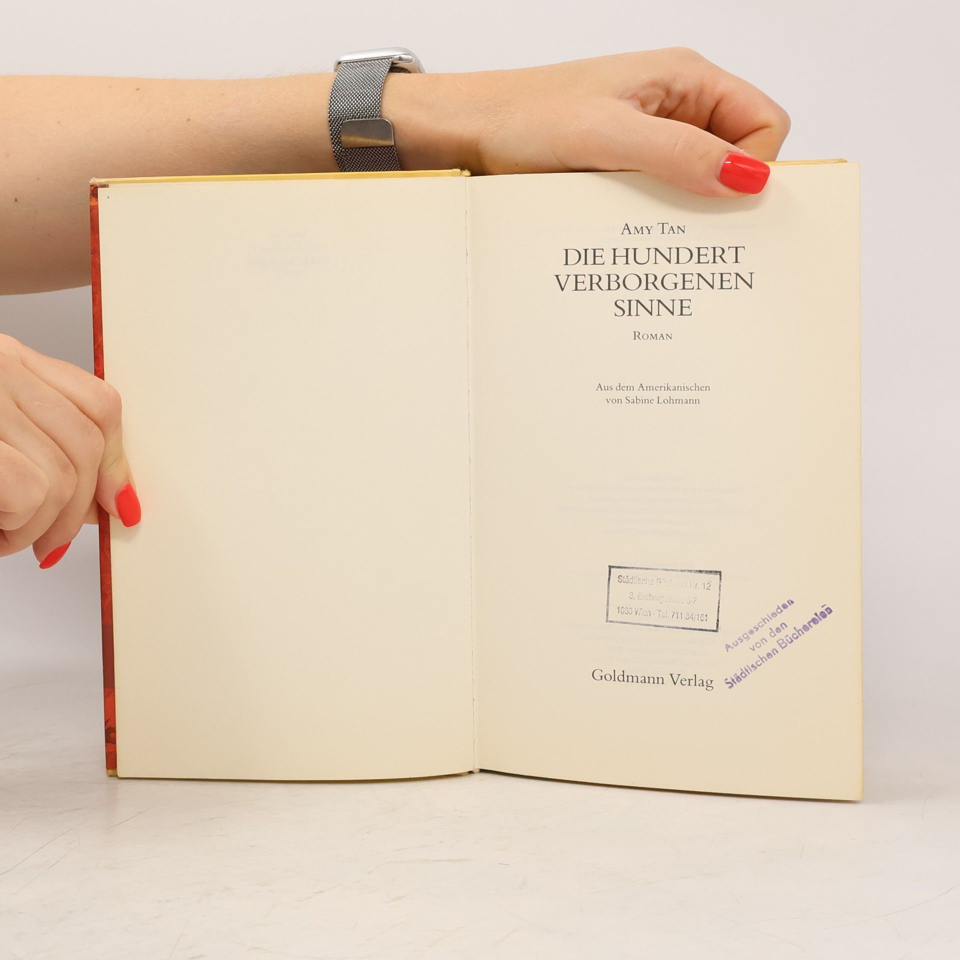 Amy Tan Die hundert verborgenen Sinne