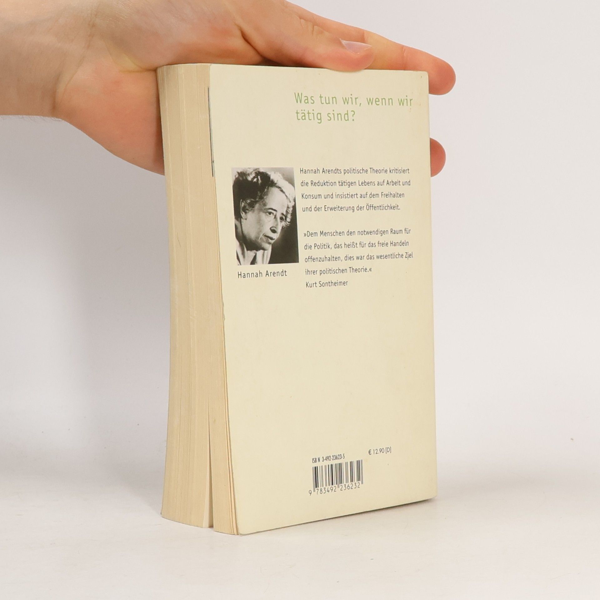 Hannah Arendt Vita activa oder vom tätigen Leben