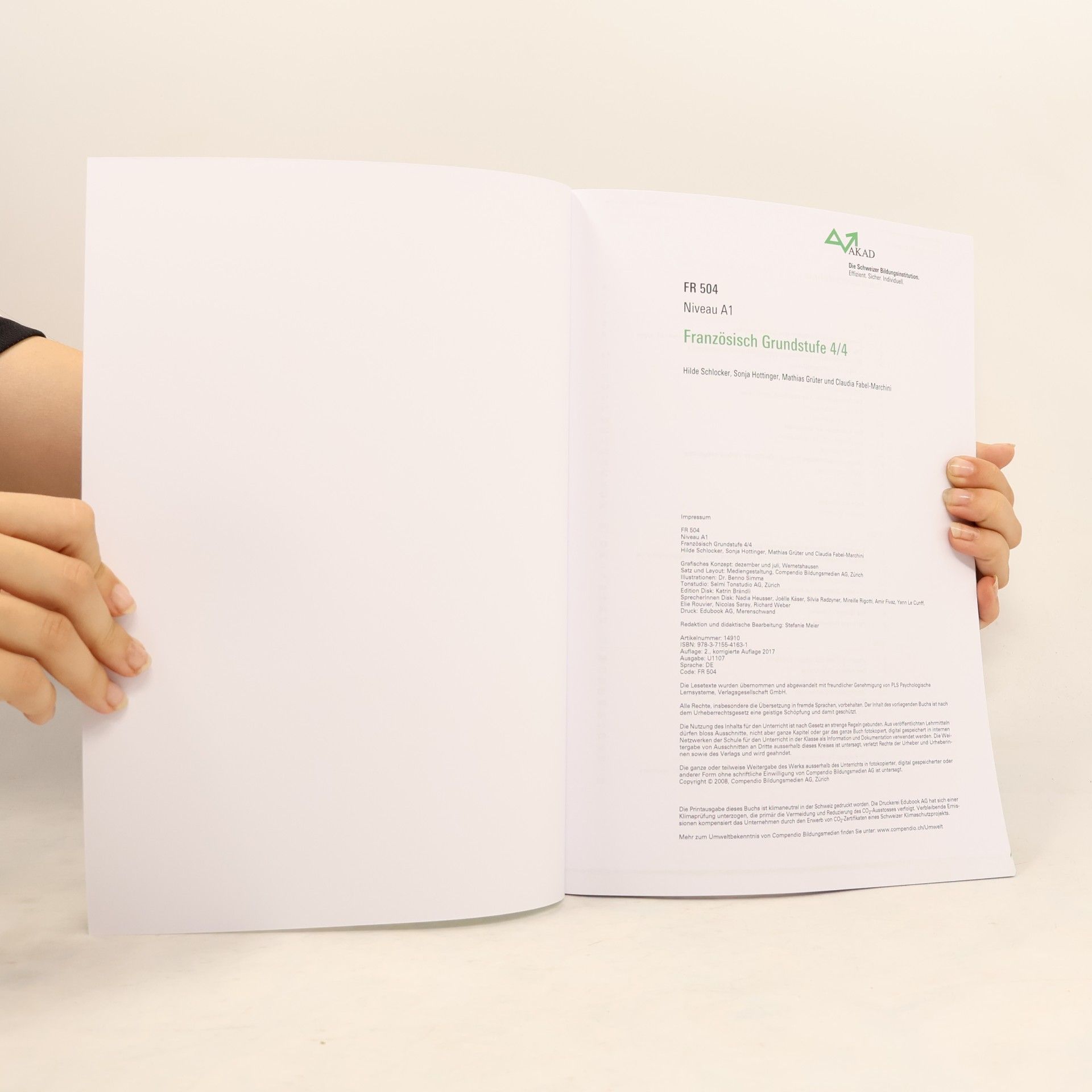 Hilde Schlocker Französisch Grundstufe 4/4 Niveau A1