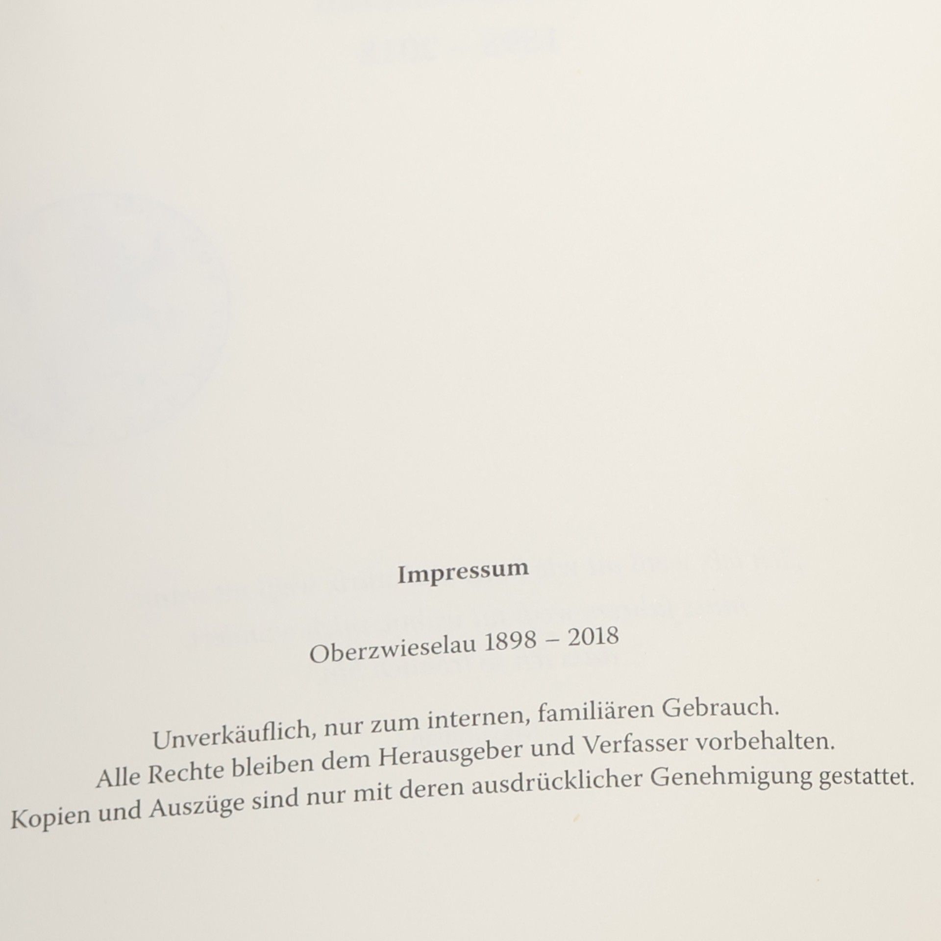 kolektiv Oberzwieselau 1898-2018