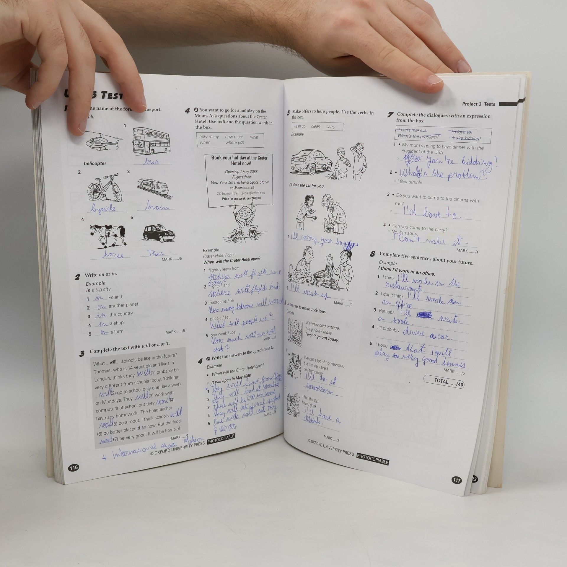 Tom Hutchinson Project 3 - Teacher´s book