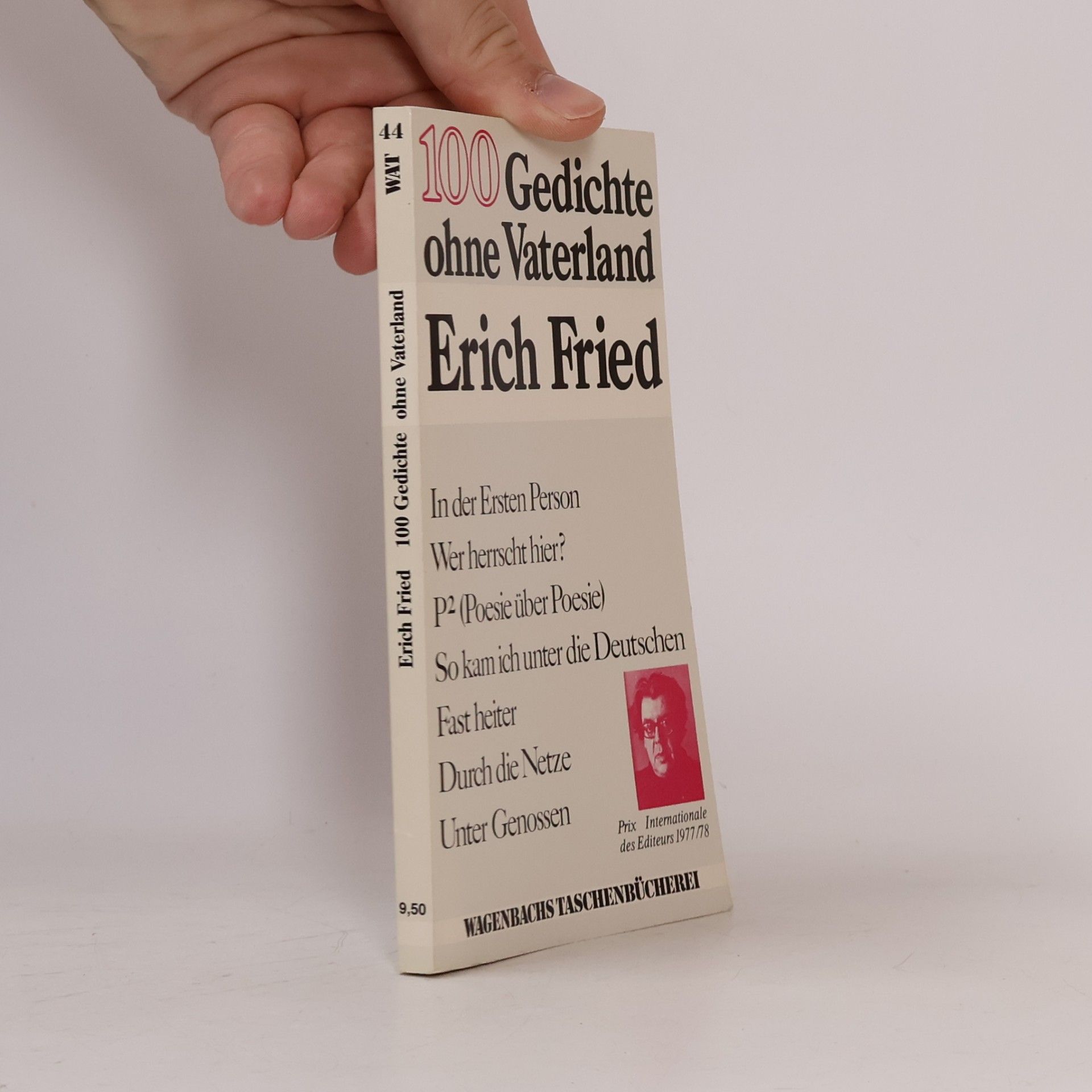Erich Fried 100 Gedichte ohne Vaterland