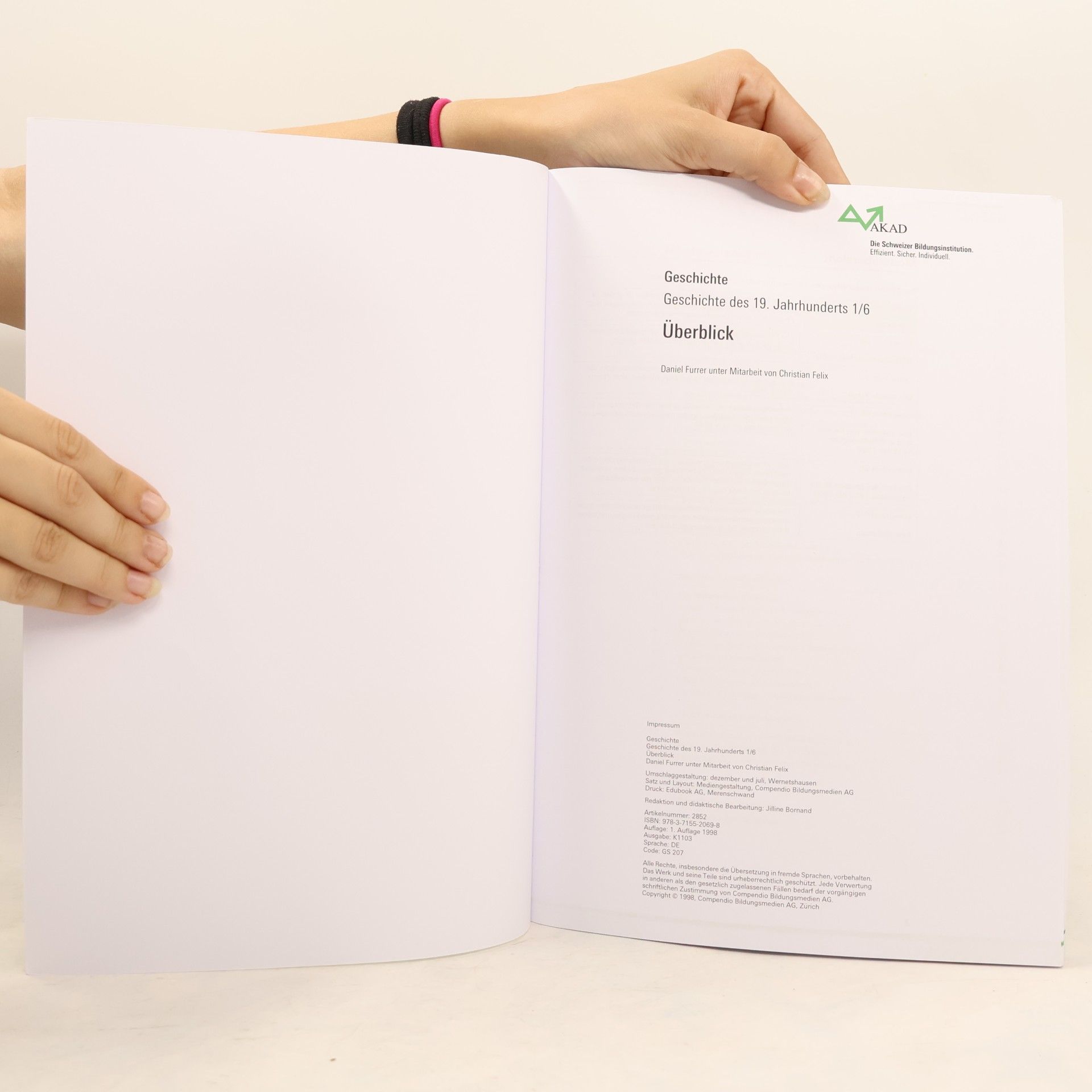 Daniel Furrer Geschichte des 19. Jahrhunderts 1/6
