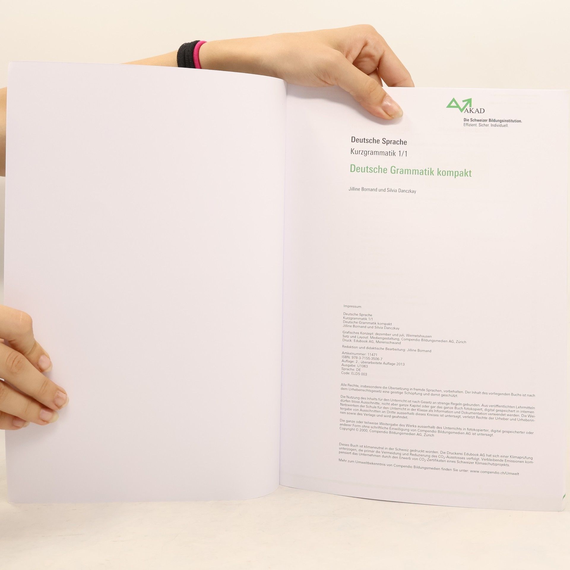 Jilline Bornand Deutsche Grammatik kompakt 1/1