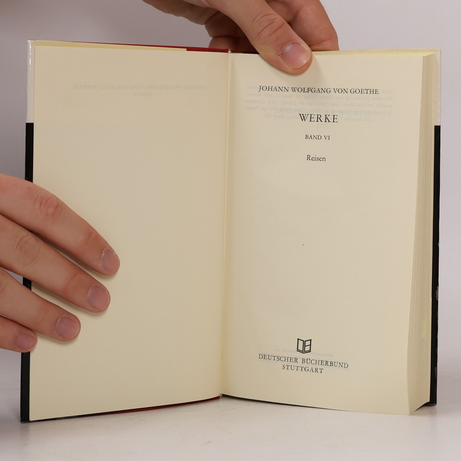 Johann Wolfgang von Goethe Werke 6