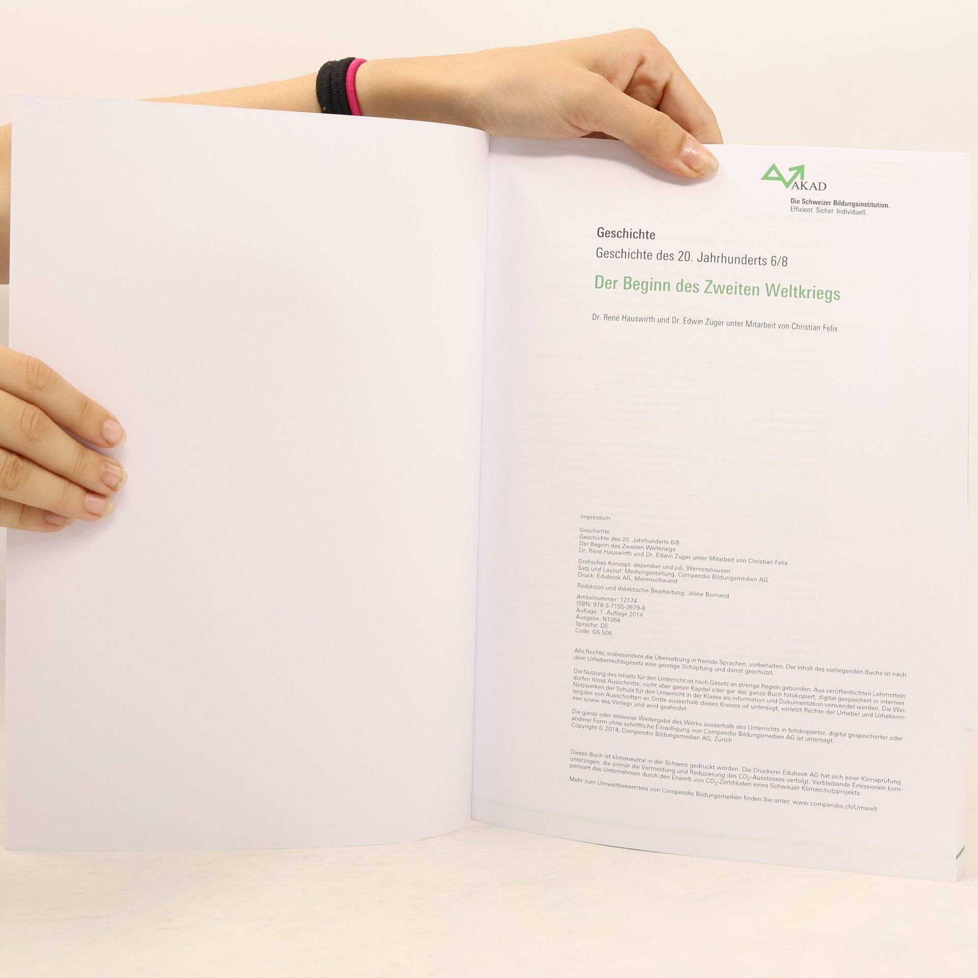 René Hauswirth Der Beginn des Zweiten Weltkriegs 6/8