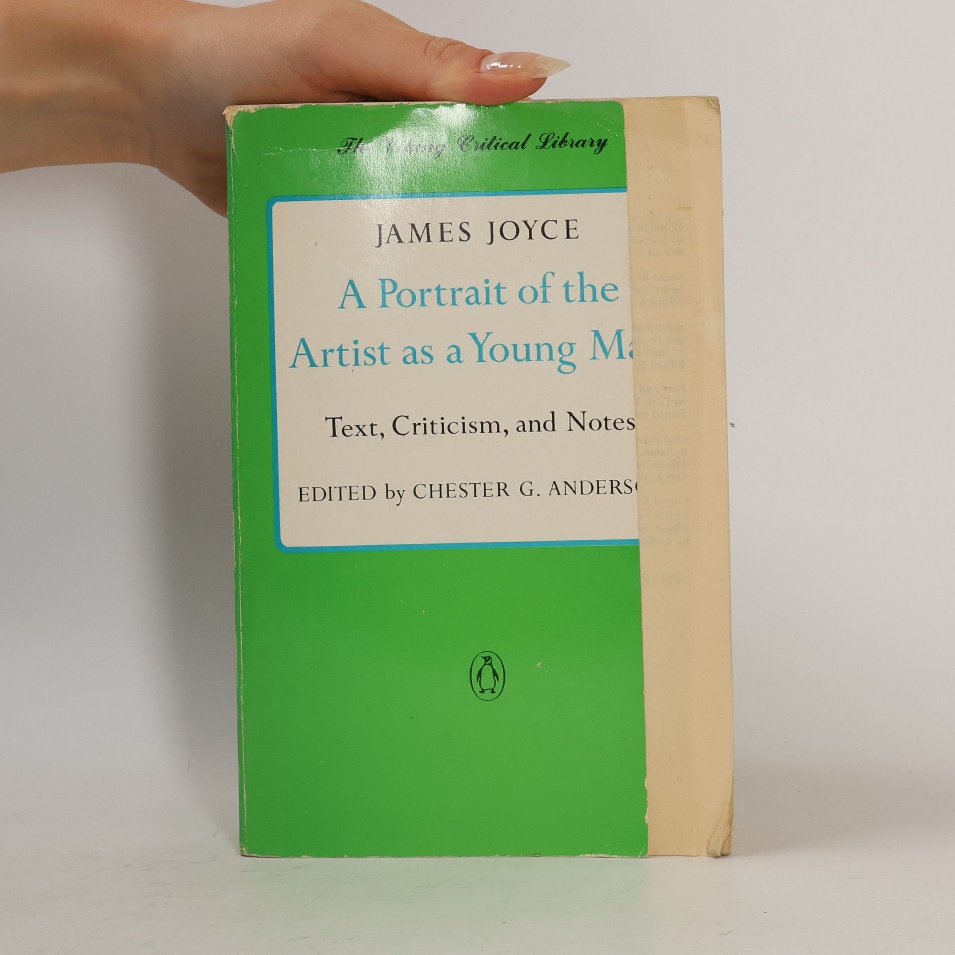 James Joyce The Viking Critical Library: A Portrait of the Artist as a Young Man