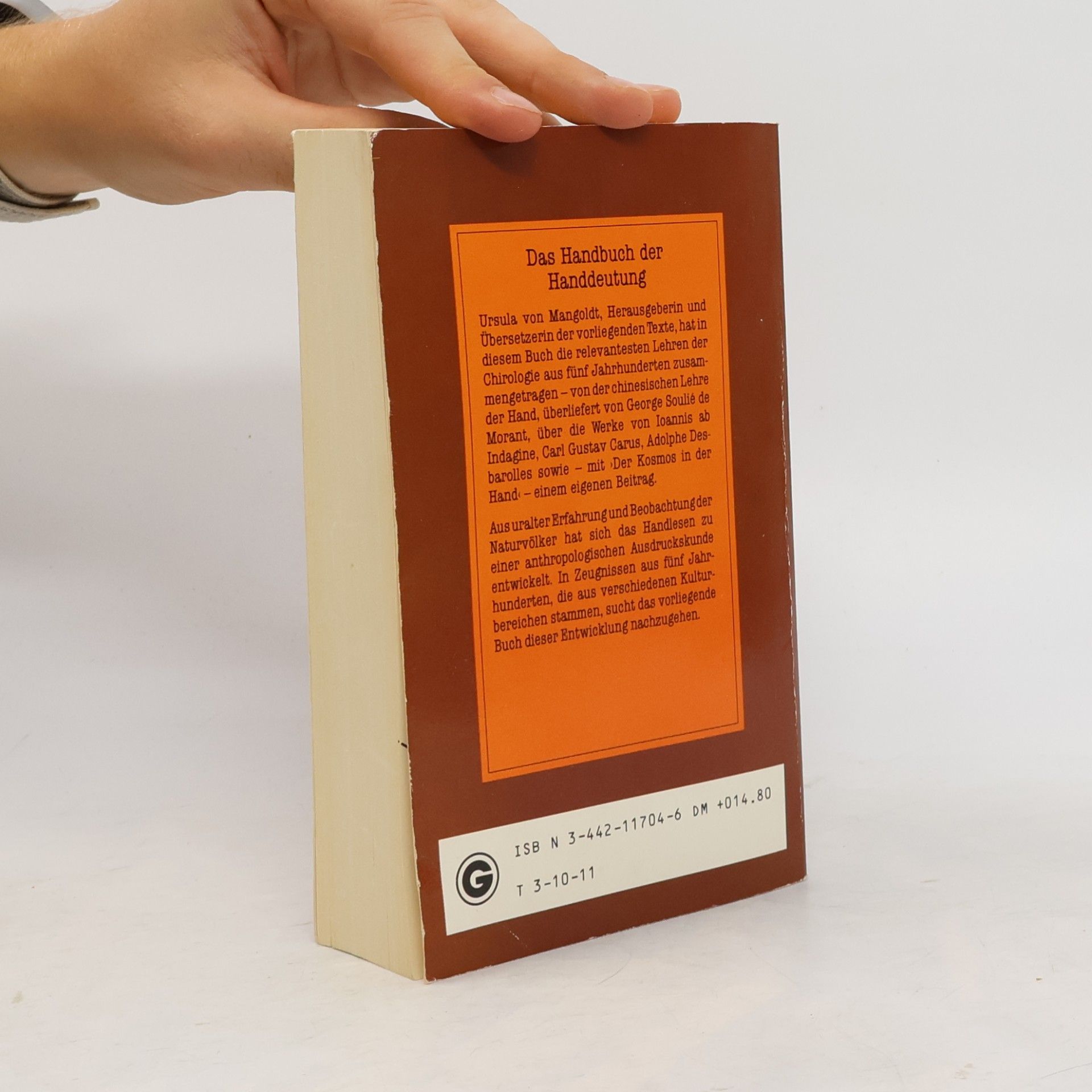 Ursula von Mangold Das grosse Buch der Hand