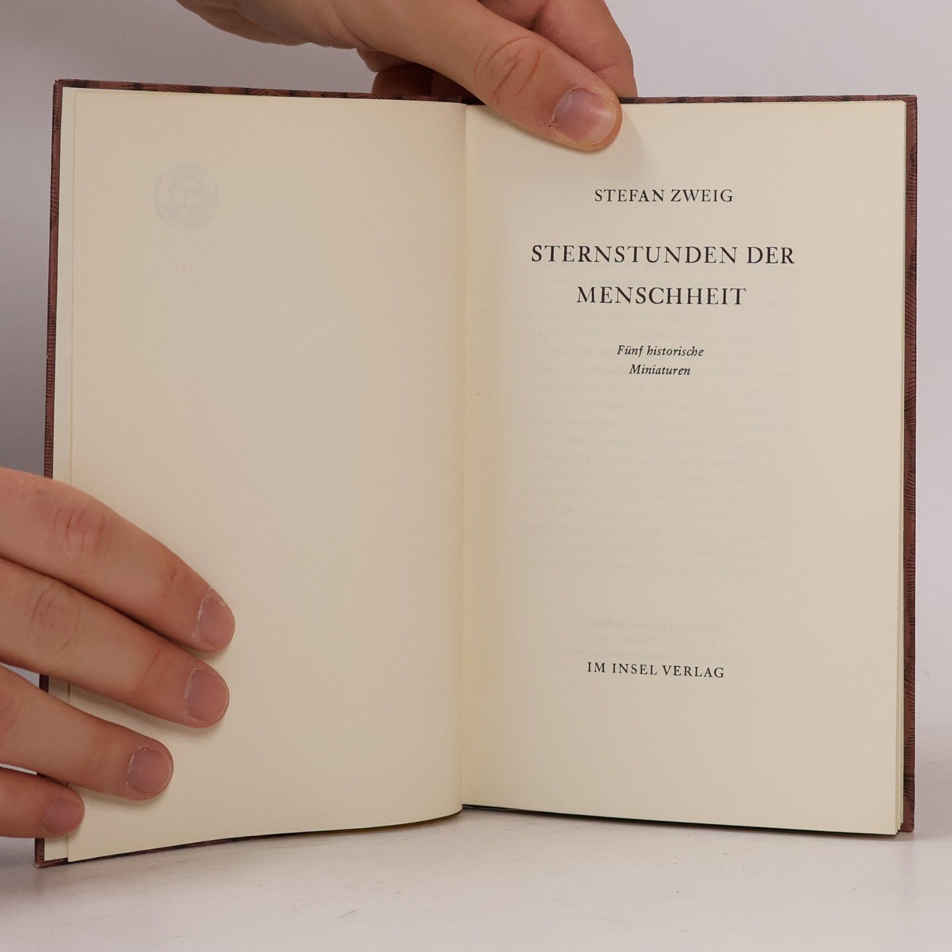 Stefan Zweig Sternstunden der Menschheit