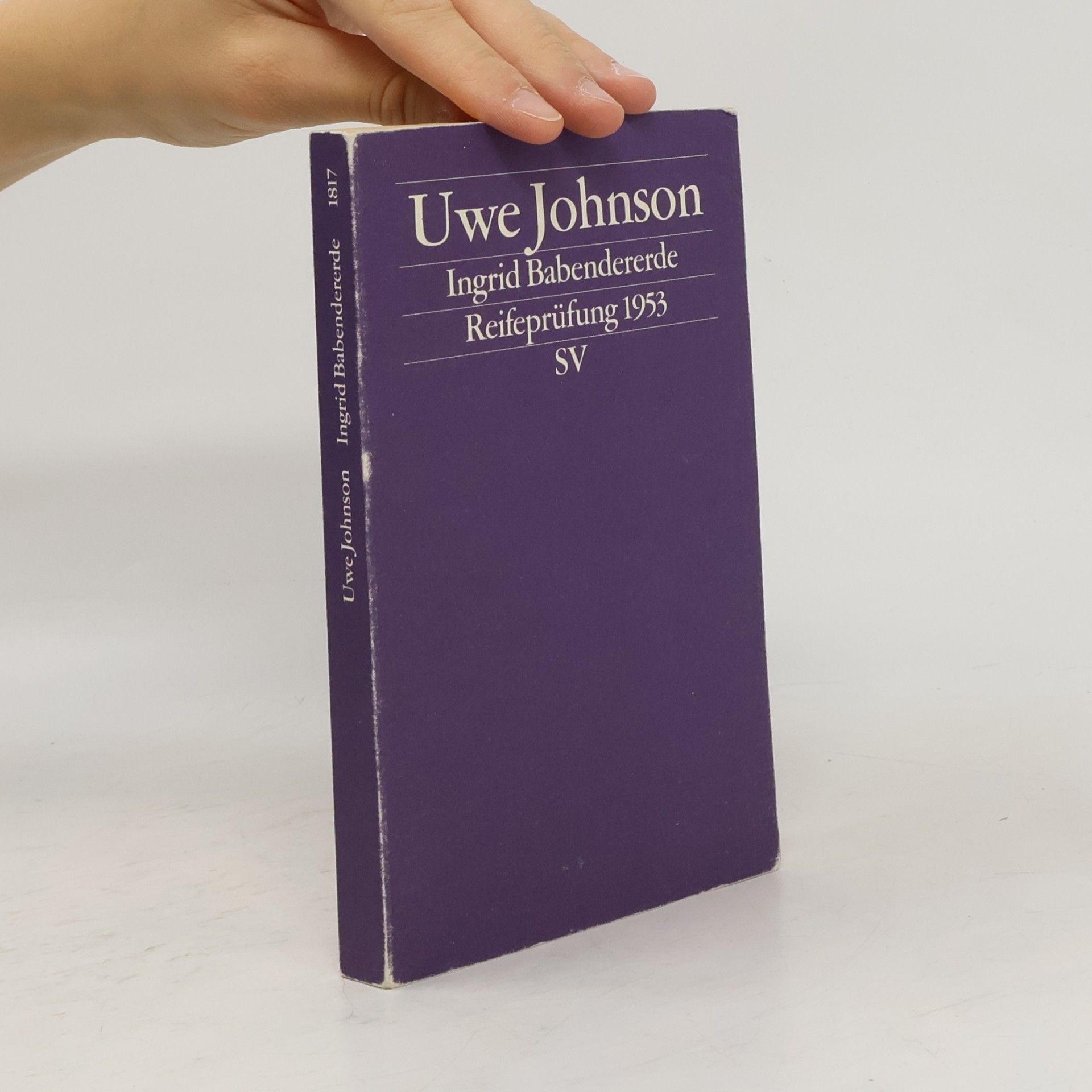 Uwe Johnson Ingrid Babendererde