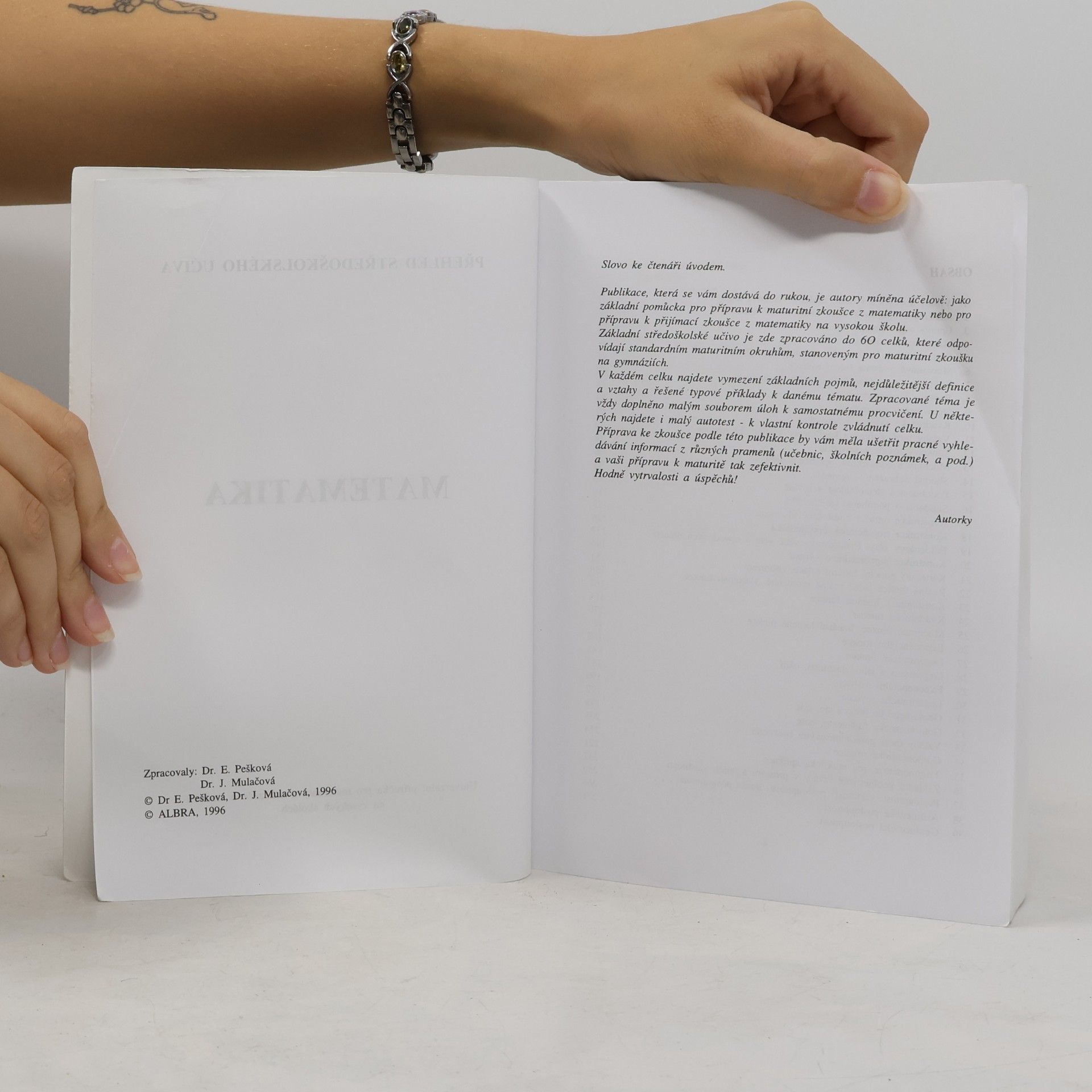 E. Pešková Matematika. Přehled středoškolské matematiky