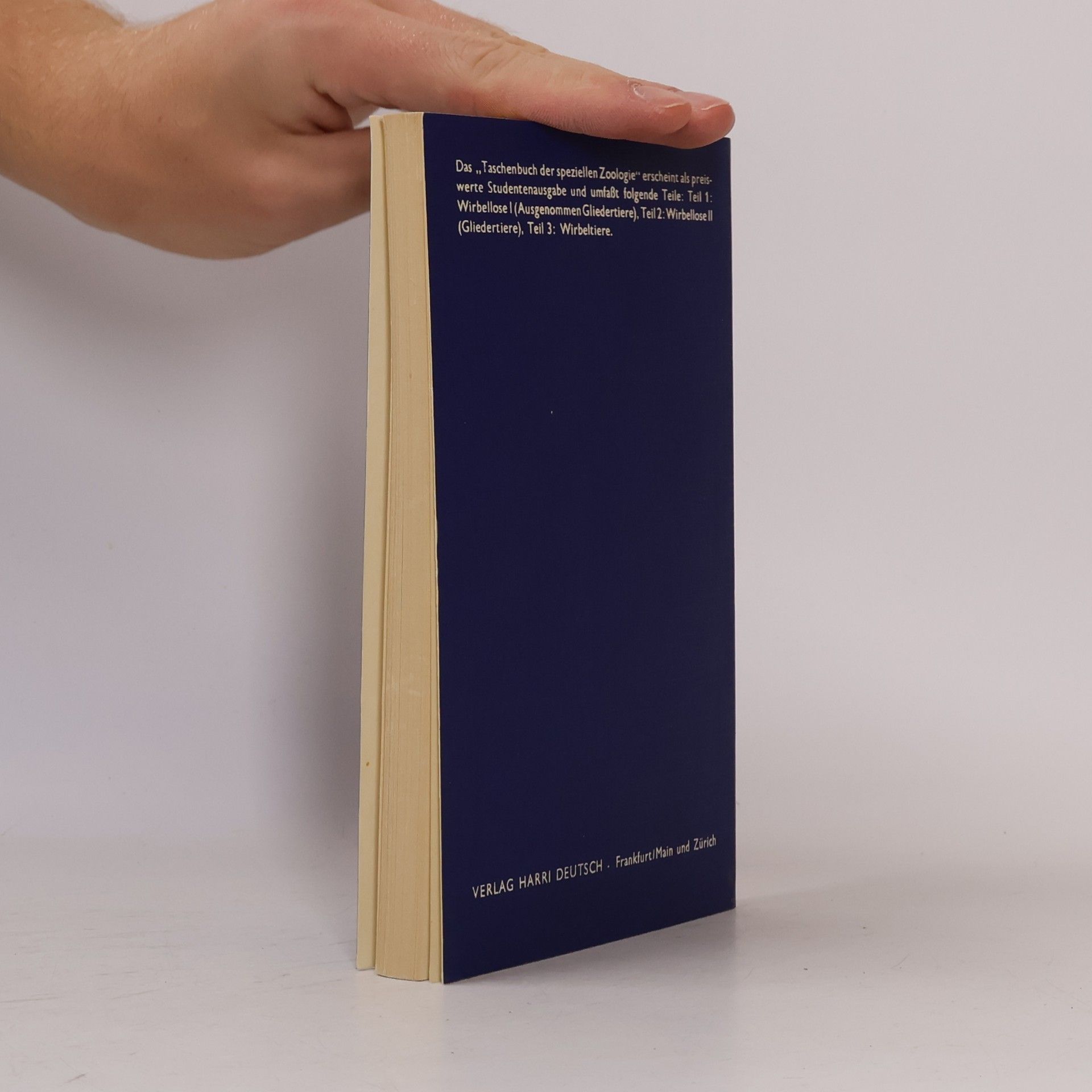 Willi Hennig Taschenbuch der Speziellen Zoologie - 2: Wirbellose