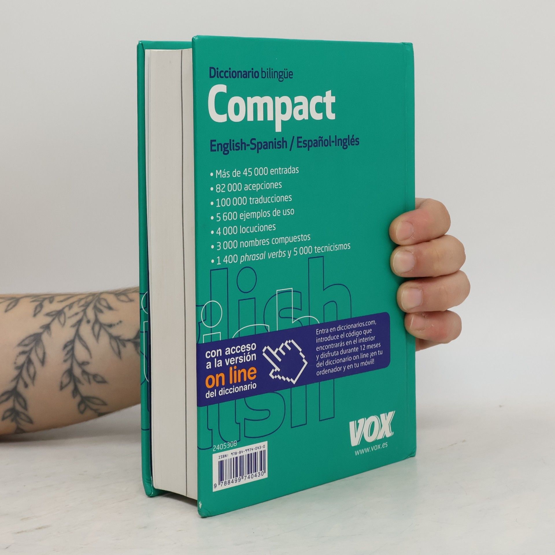 Vox Editorial Diccionario compact English-Spanish, español-inglés