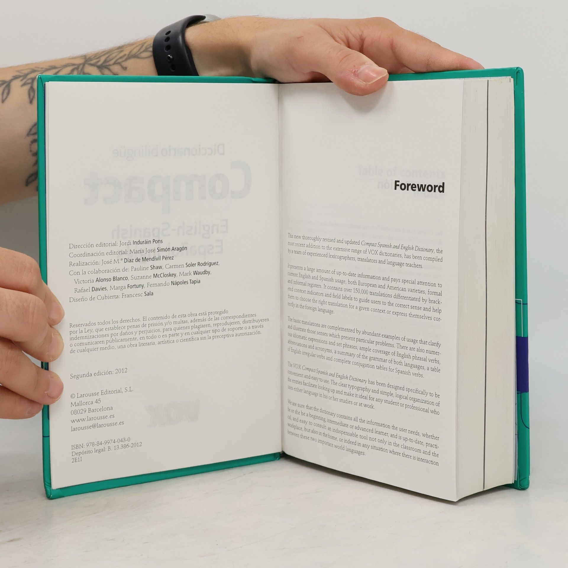 Vox Editorial Diccionario compact English-Spanish, español-inglés