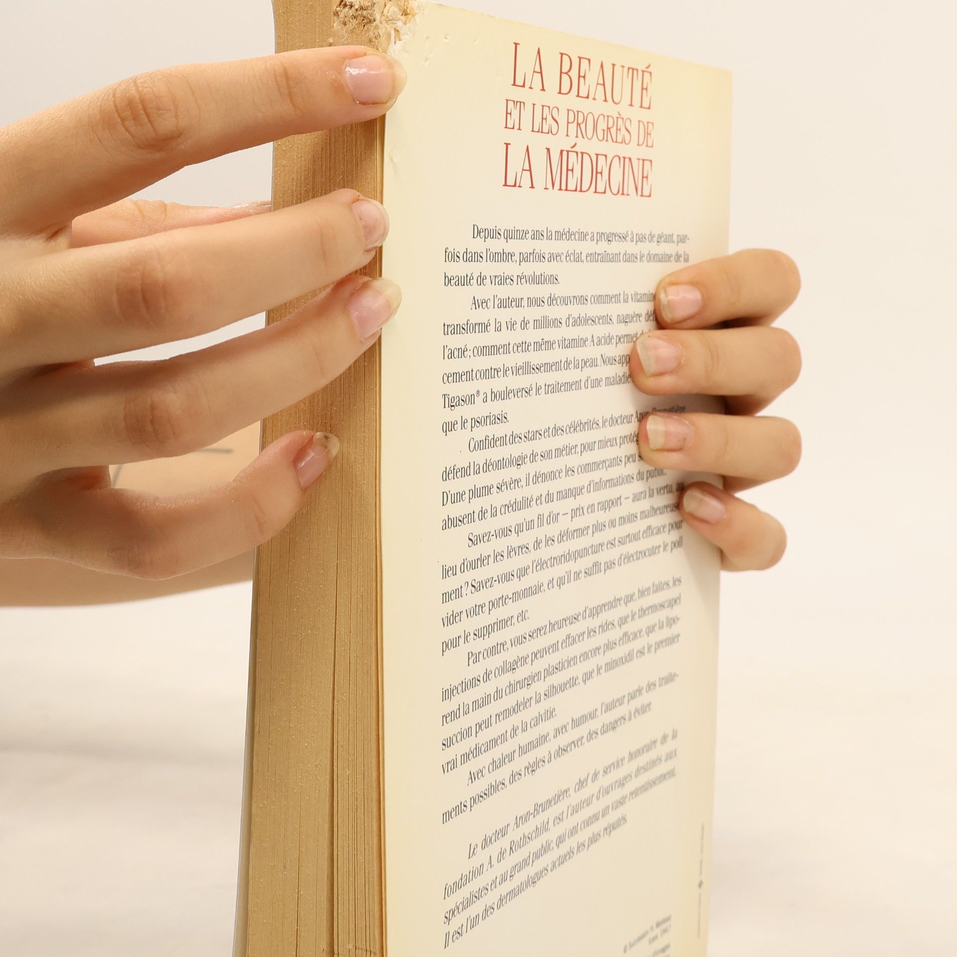 R. (Docteur) ARON-BRUNETIERE La beauté et les progrès de la médecine