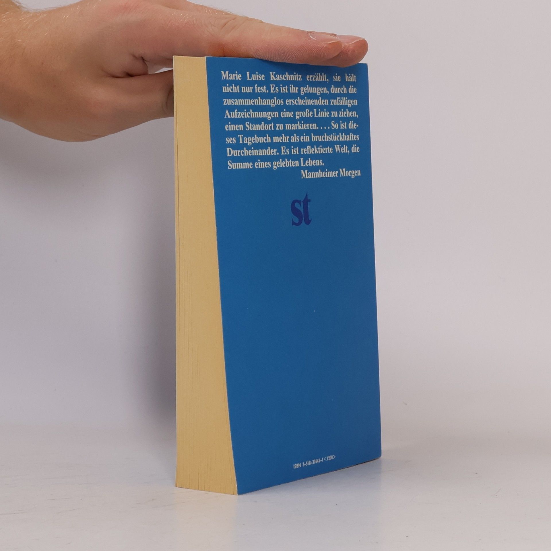Marie Luise Kaschnitz Tage, Tage, Jahre
