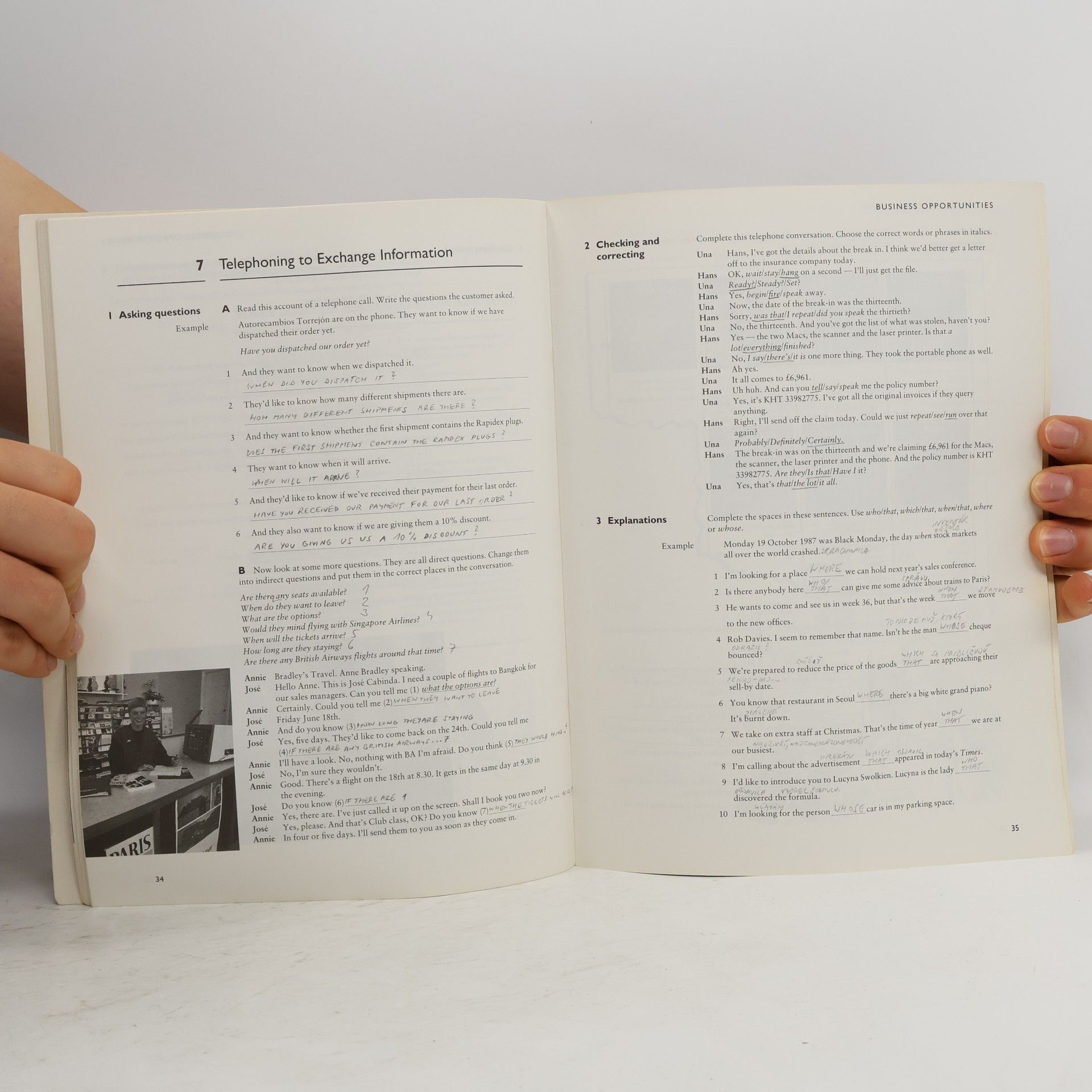 Vicki Hollett Business opportunities. Workbook