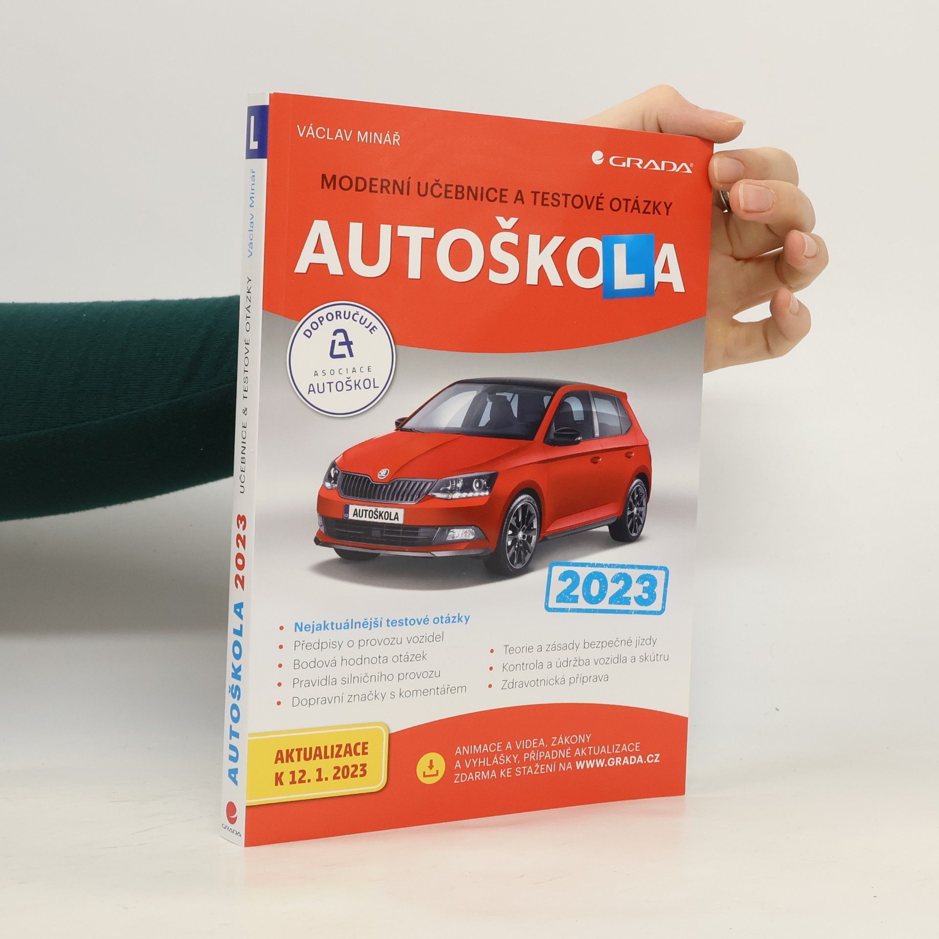 Václav Minář Autoškola: moderní učebnice a testové otázky: 2023