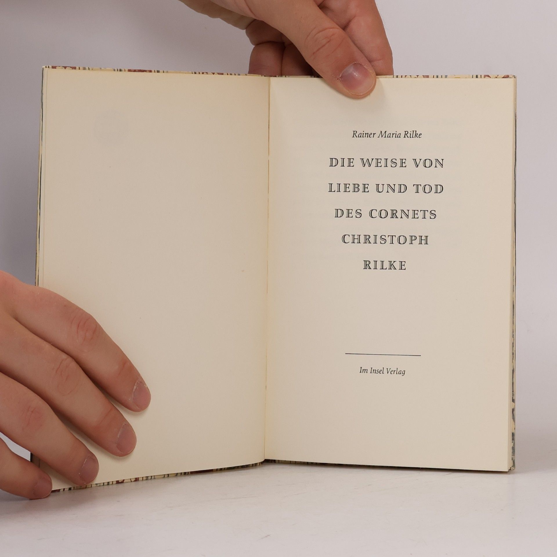 Rainer Maria Rilke Die Weise von Liebe und Tod des Cornets Christoph Rilke
